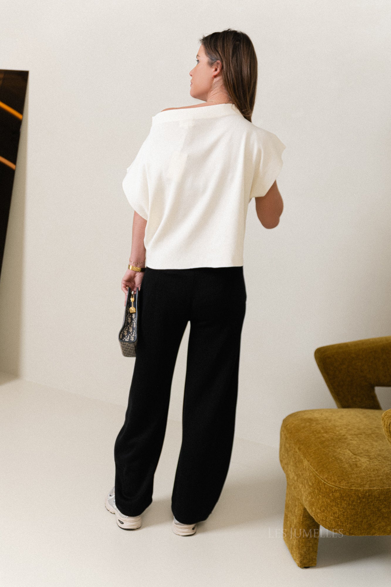 Gaëlle wijde broek zwart