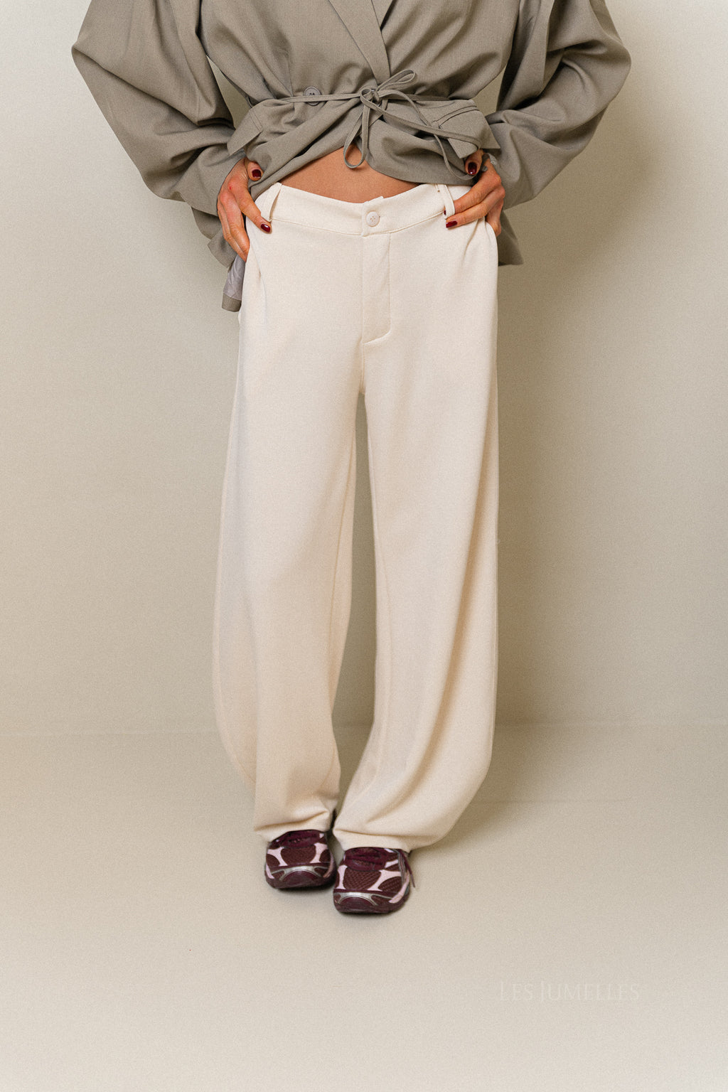 Gaëlle wijde broek ecru