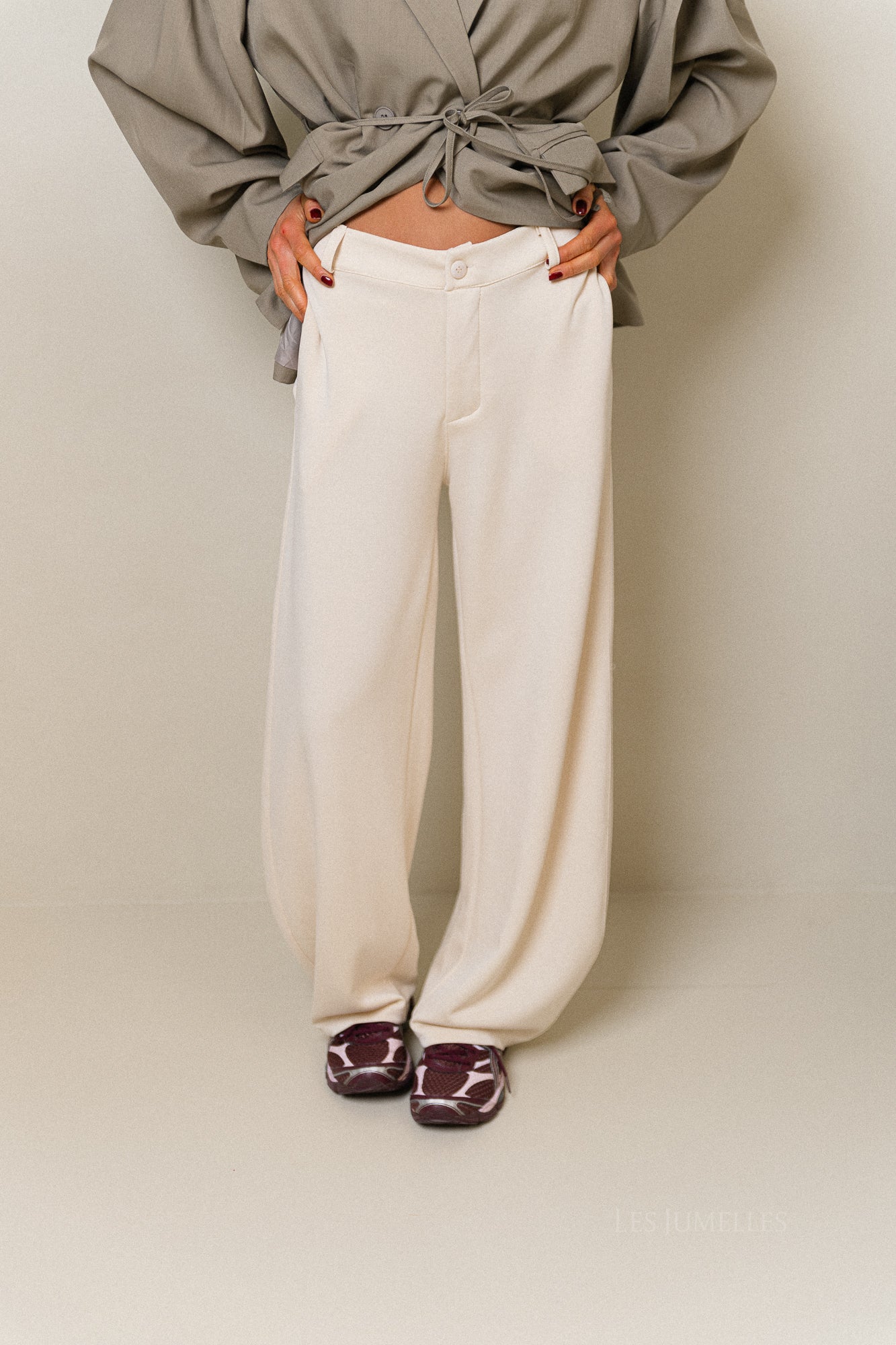 Gaëlle wijde broek ecru