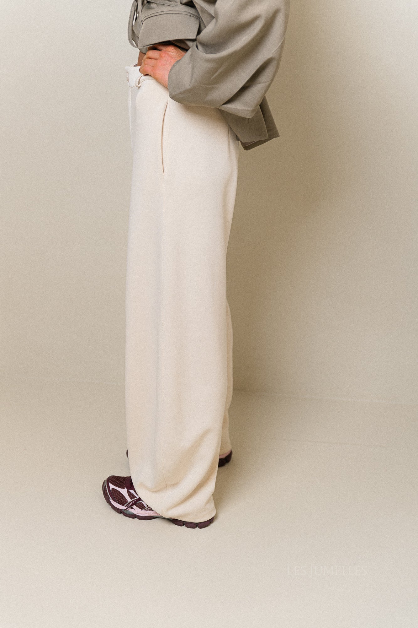 Gaëlle wijde broek ecru