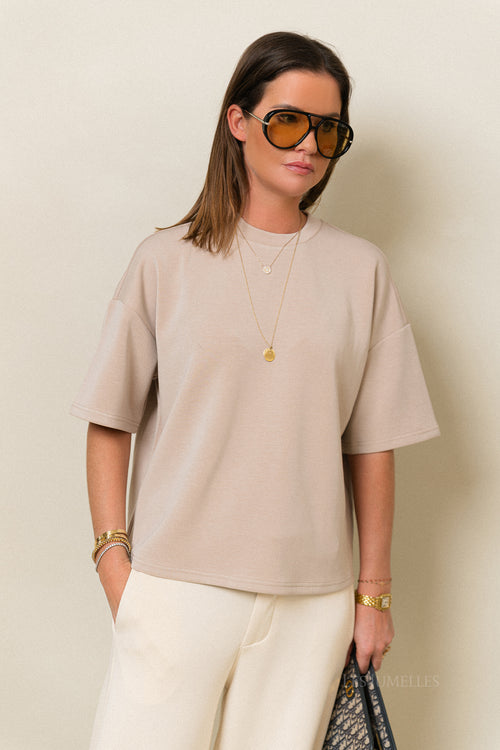 SLFOversized tenny tshirt taupe