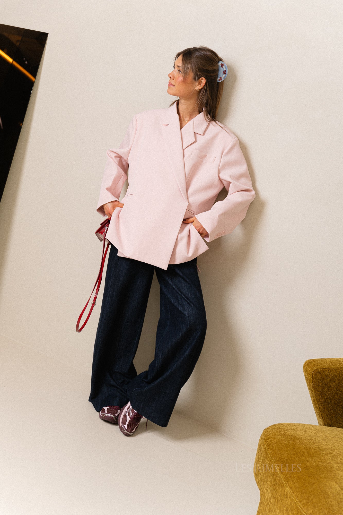 Chloe oversized blazer parelroze