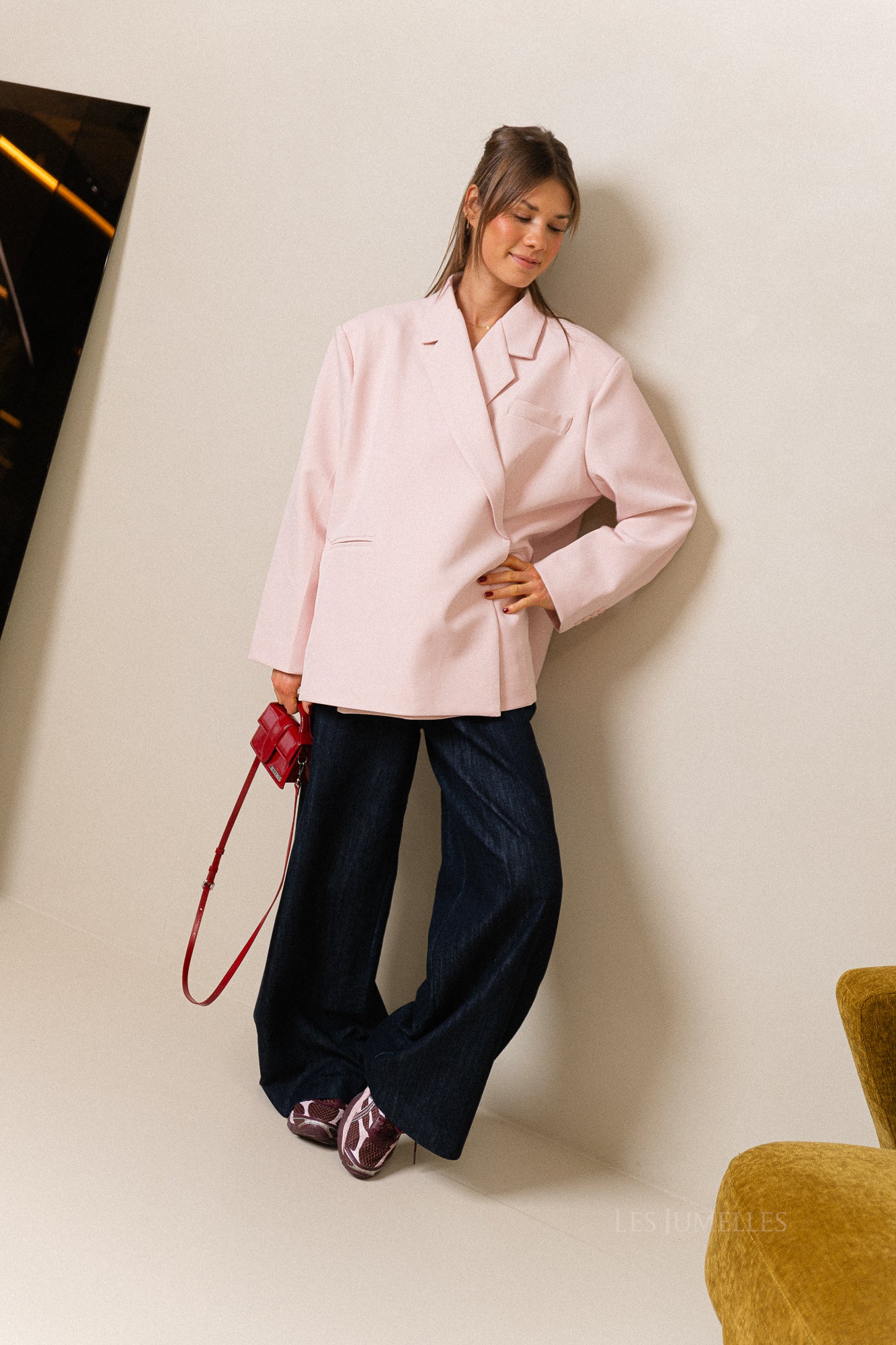 Chloe oversized blazer parelroze