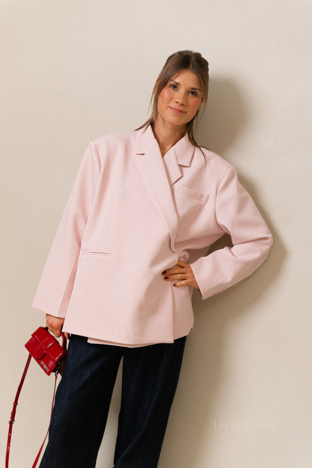 Chloe oversized blazer parelroze