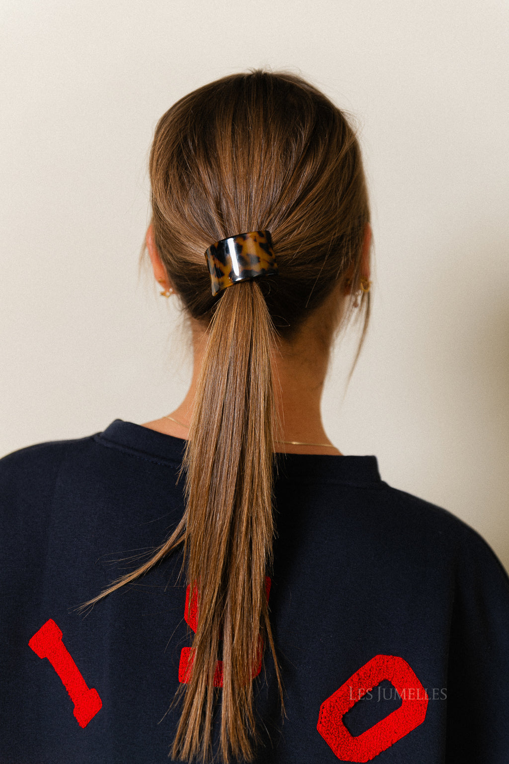 Haaraccessoire met elastiek bruin