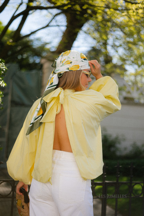 Michelle open back blouse sundress