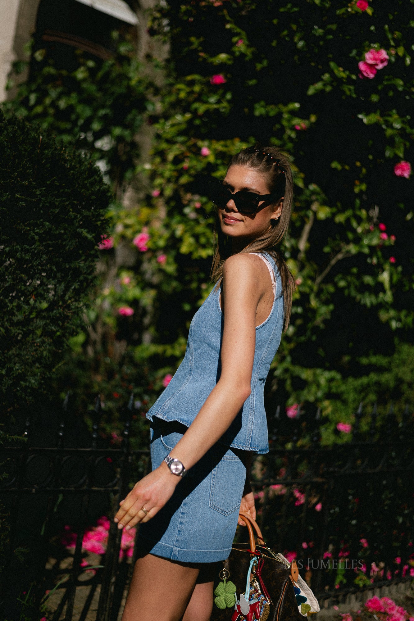 Brenda top blue denim