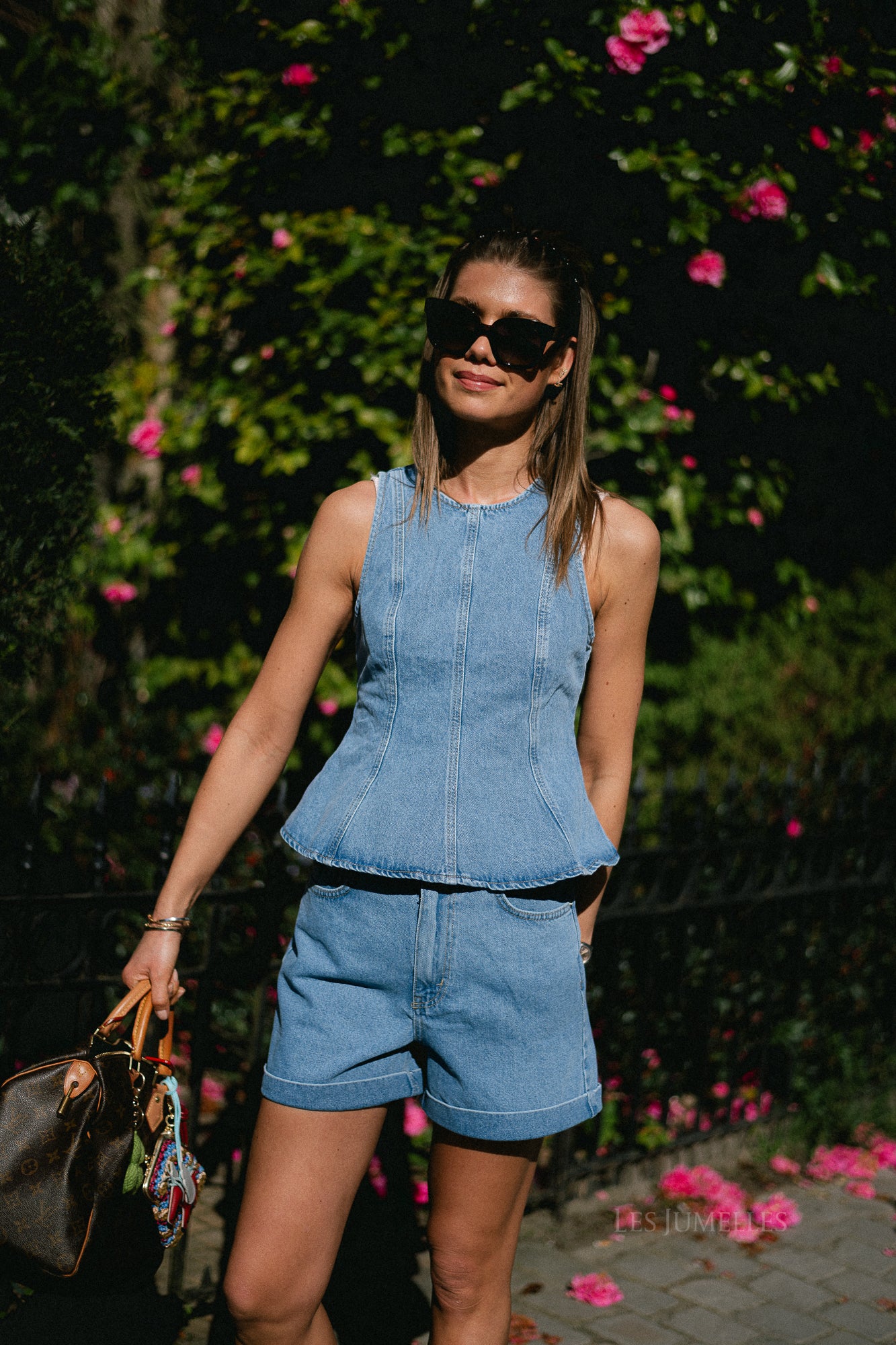 Tela denim shorts blue