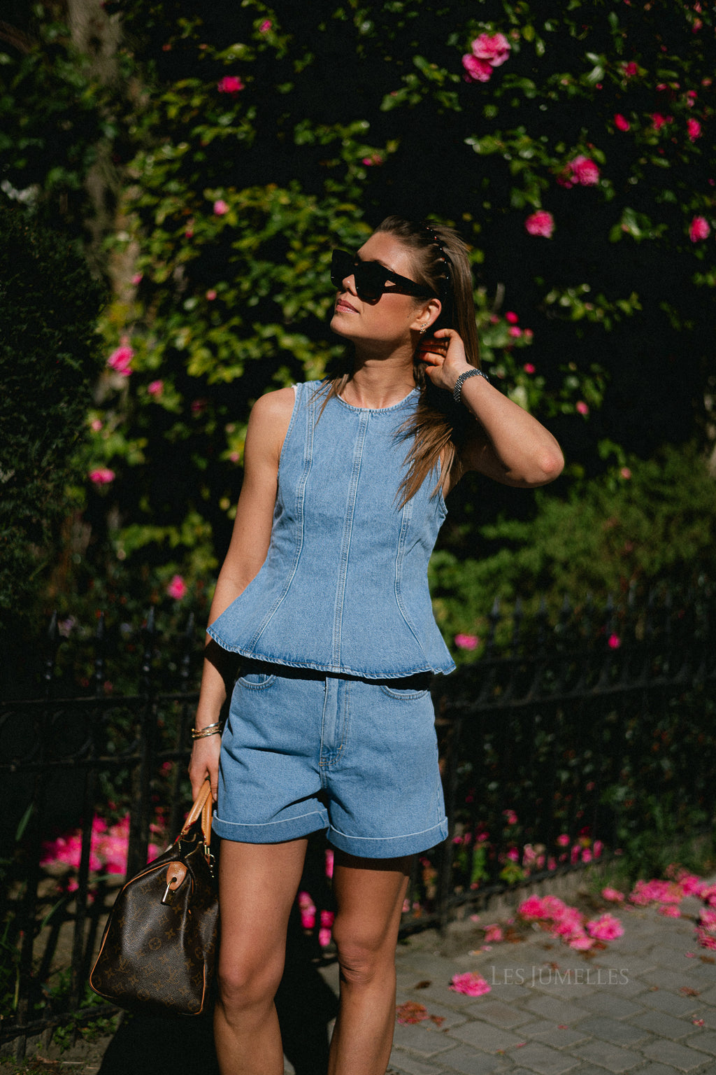 Brenda top blue denim