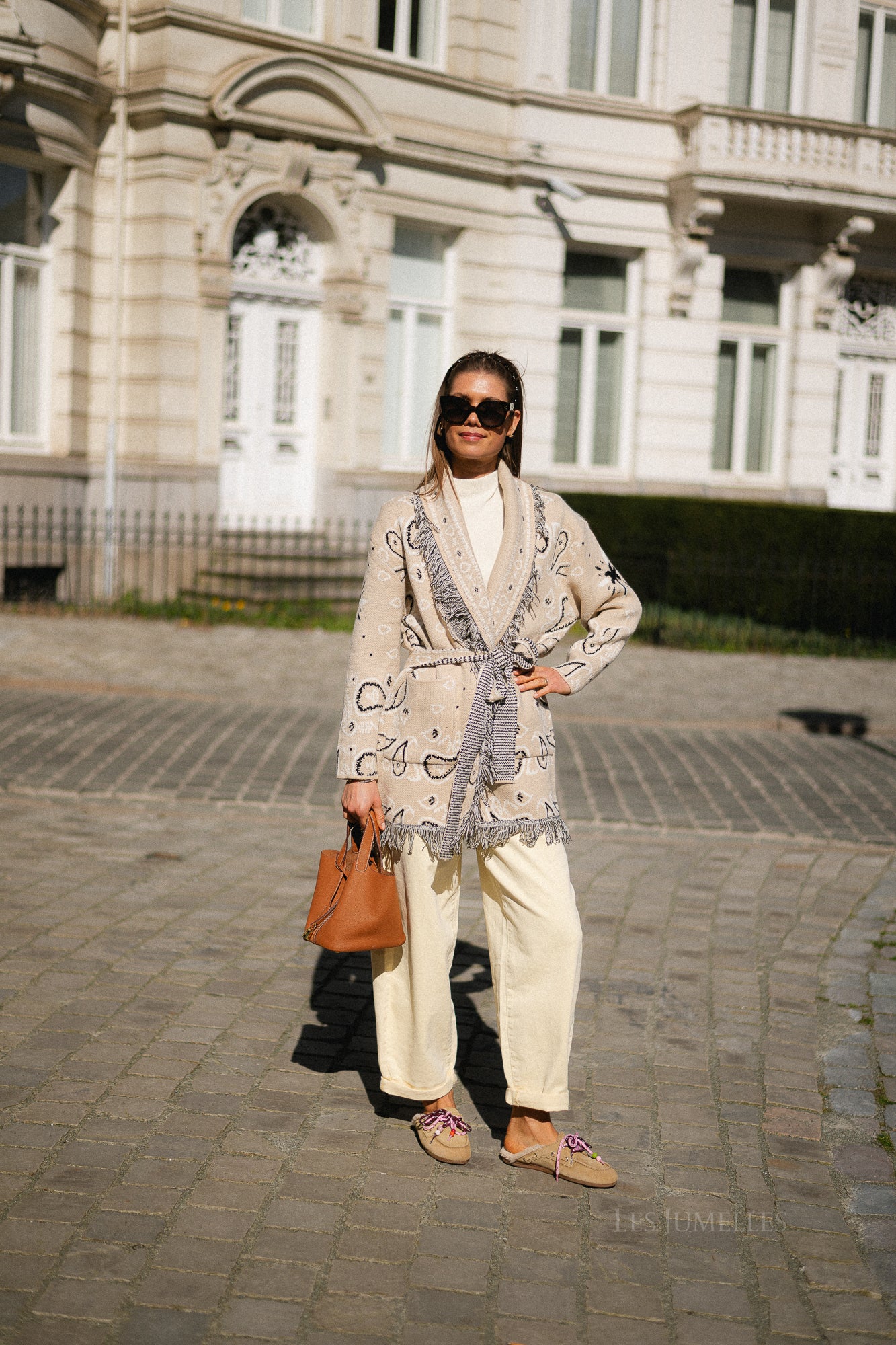 Lori LS knitted cardigan beige