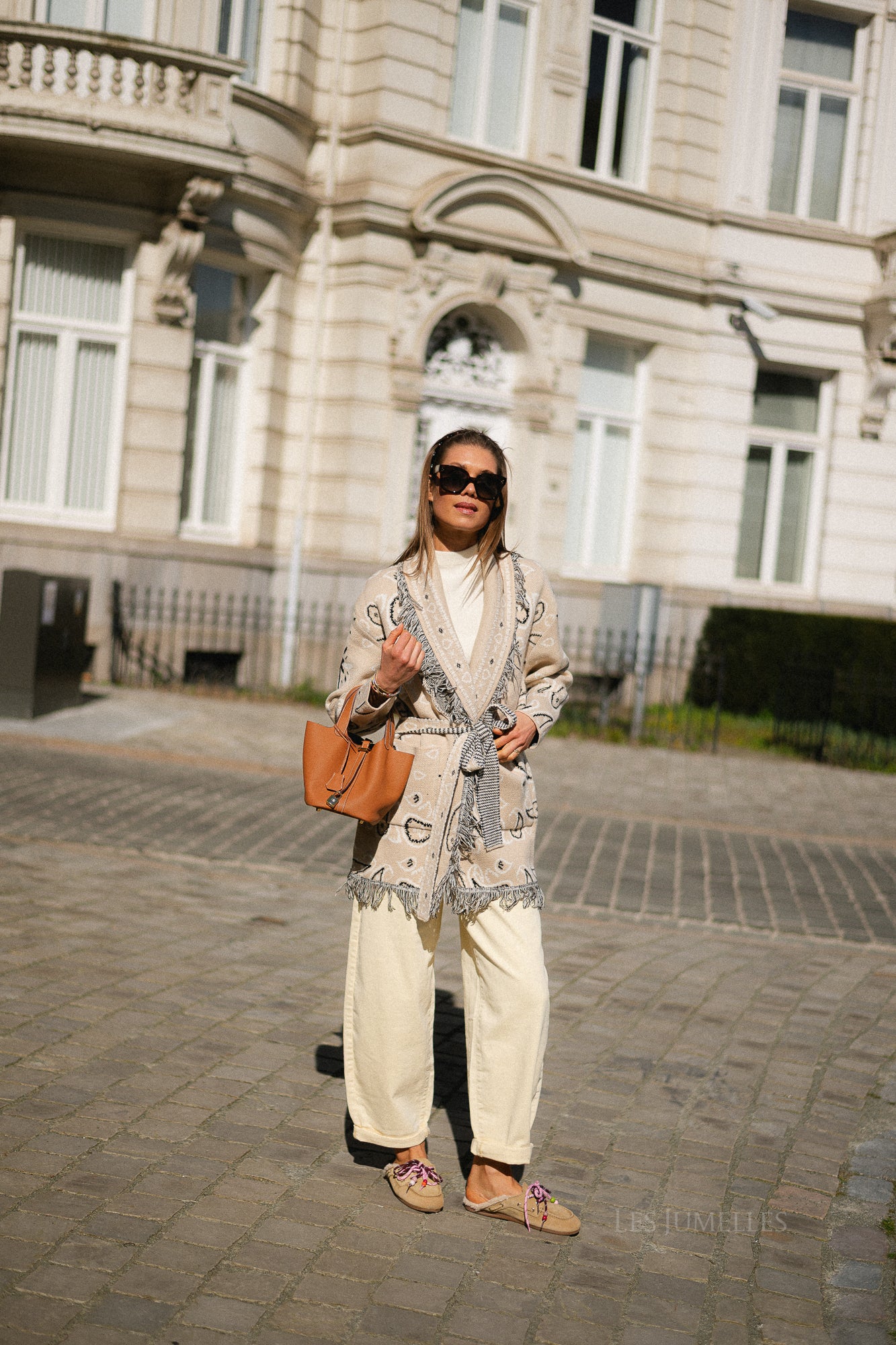 Lori LS knitted cardigan beige