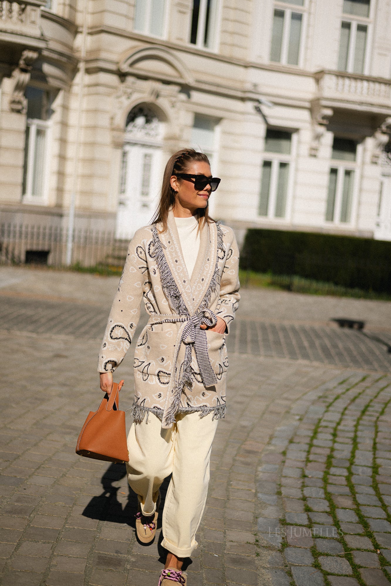 Lori LS knitted cardigan beige