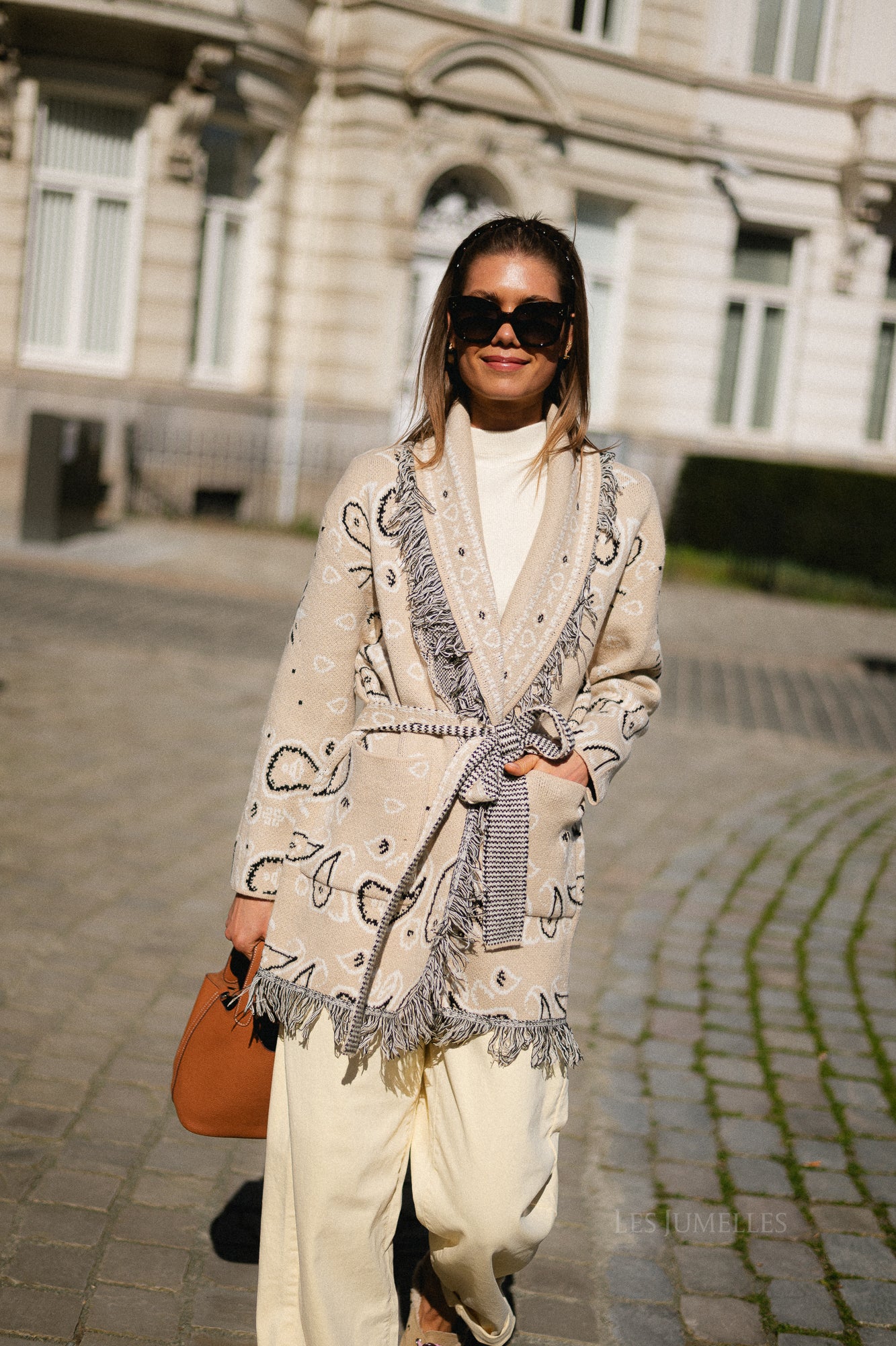 Lori LS knitted cardigan beige