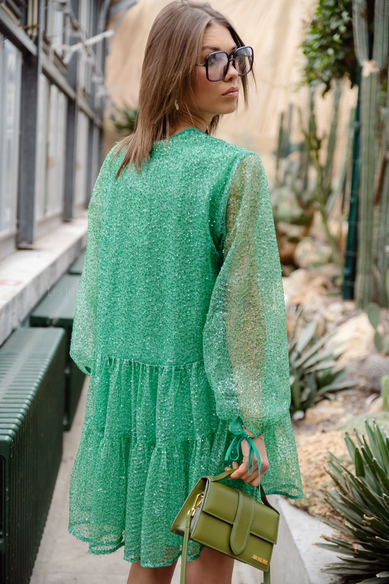 Bright Green Sequin Dress