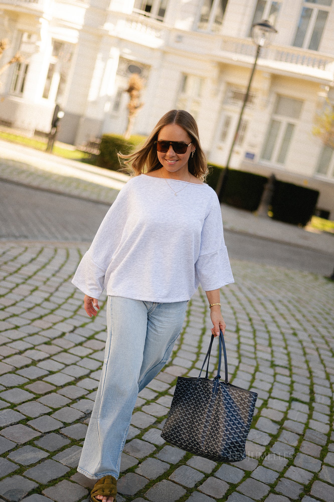 Emily oversized shirt light grey