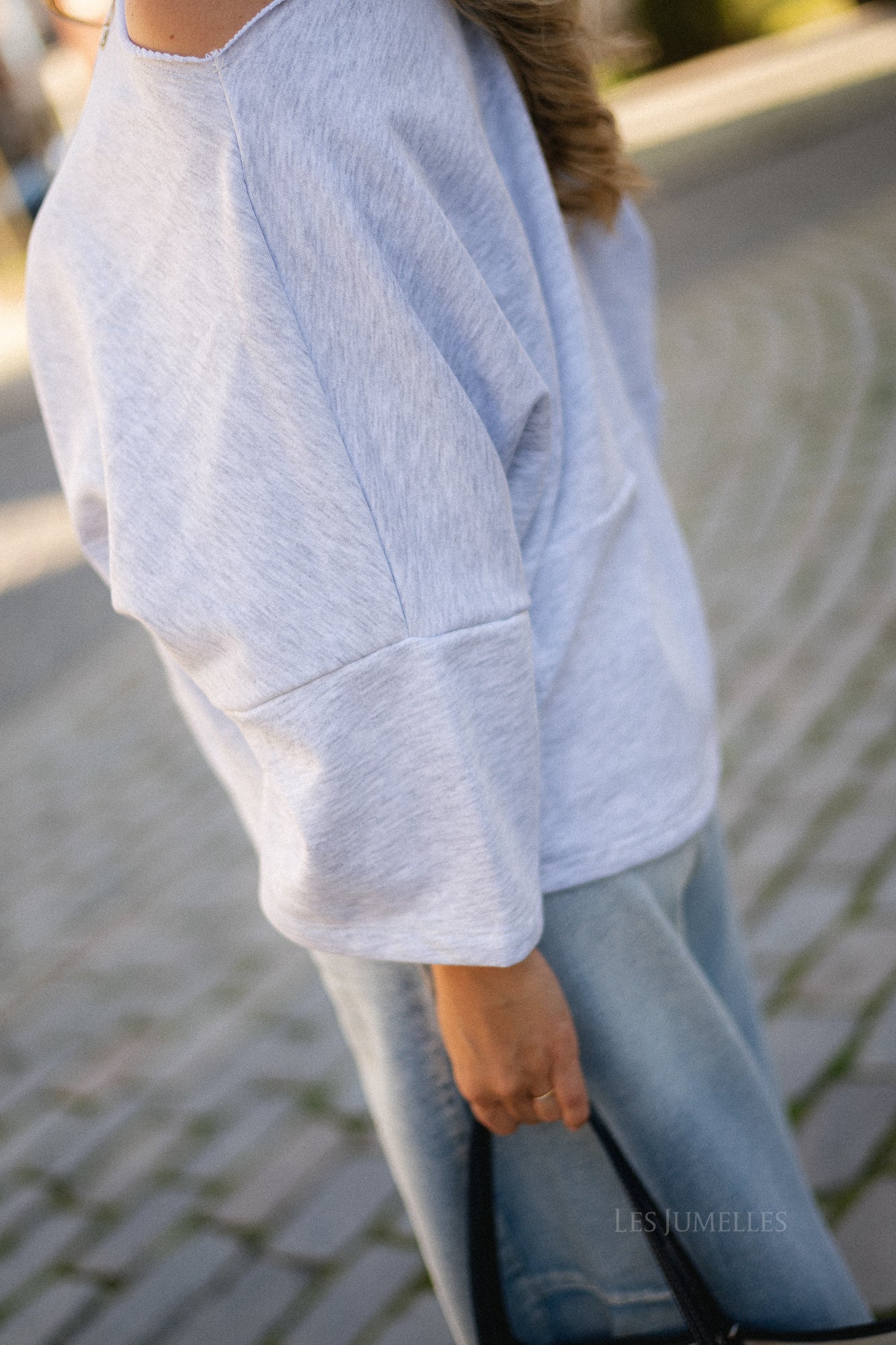 Emily oversized shirt light grey