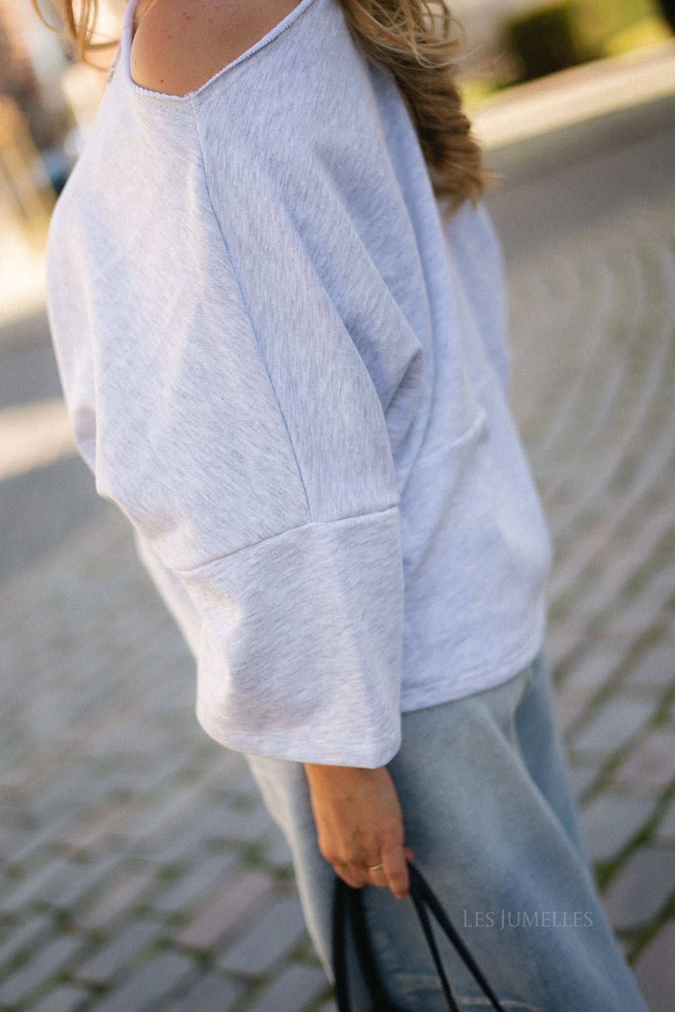 Emily oversized shirt light grey
