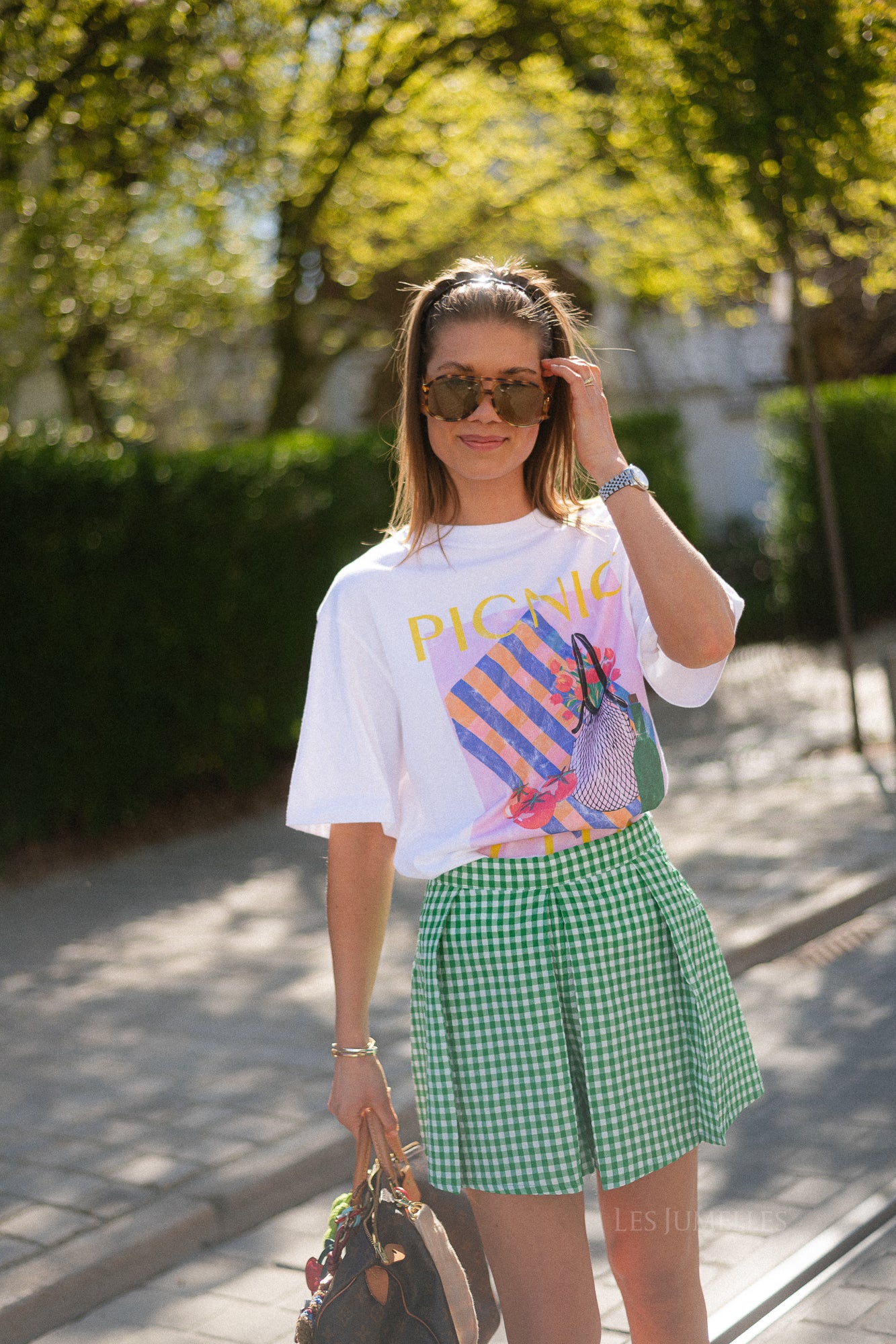 Xia T-shirt pic nic print