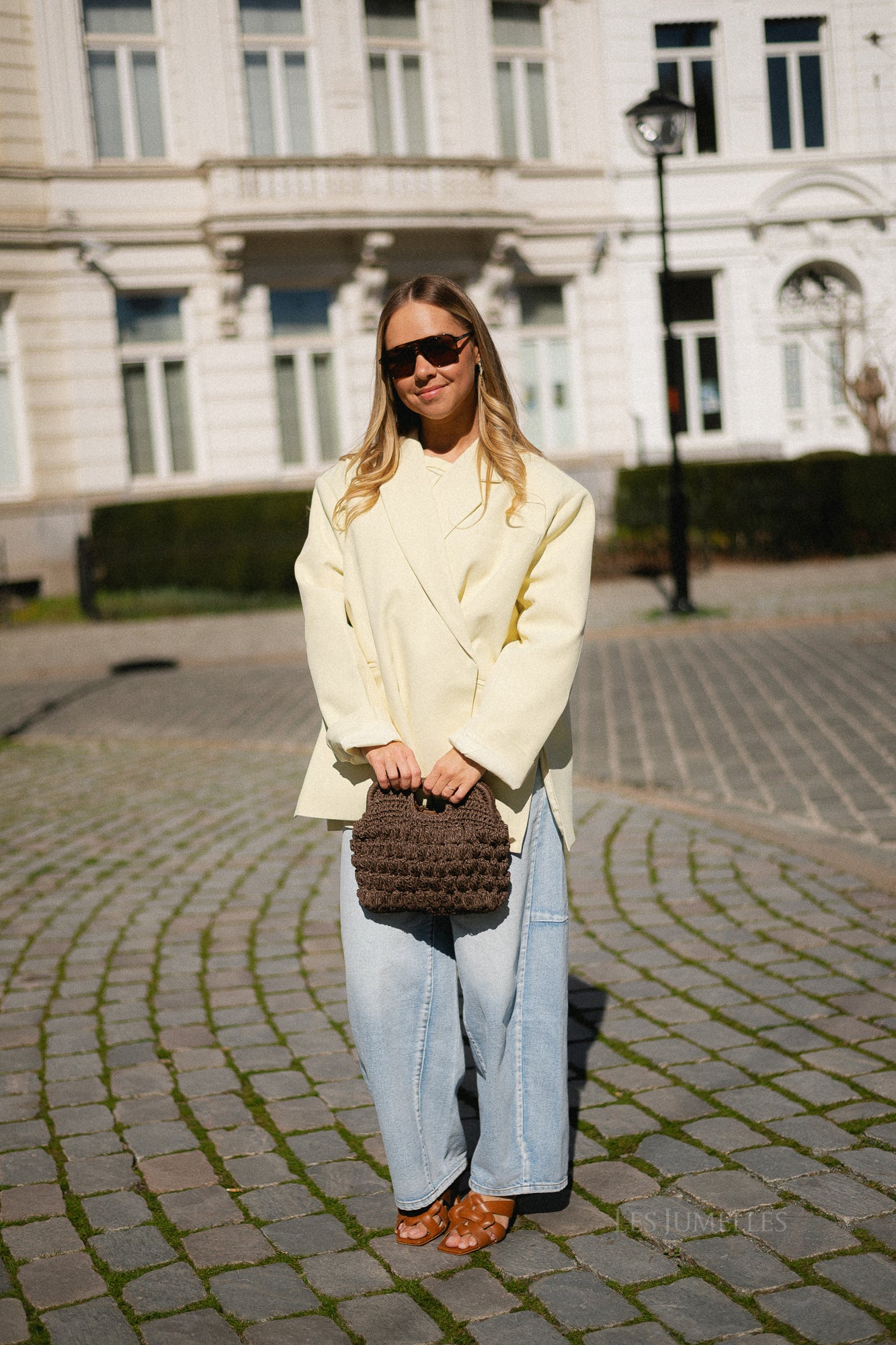 Chloe oversized blazer butter yellow