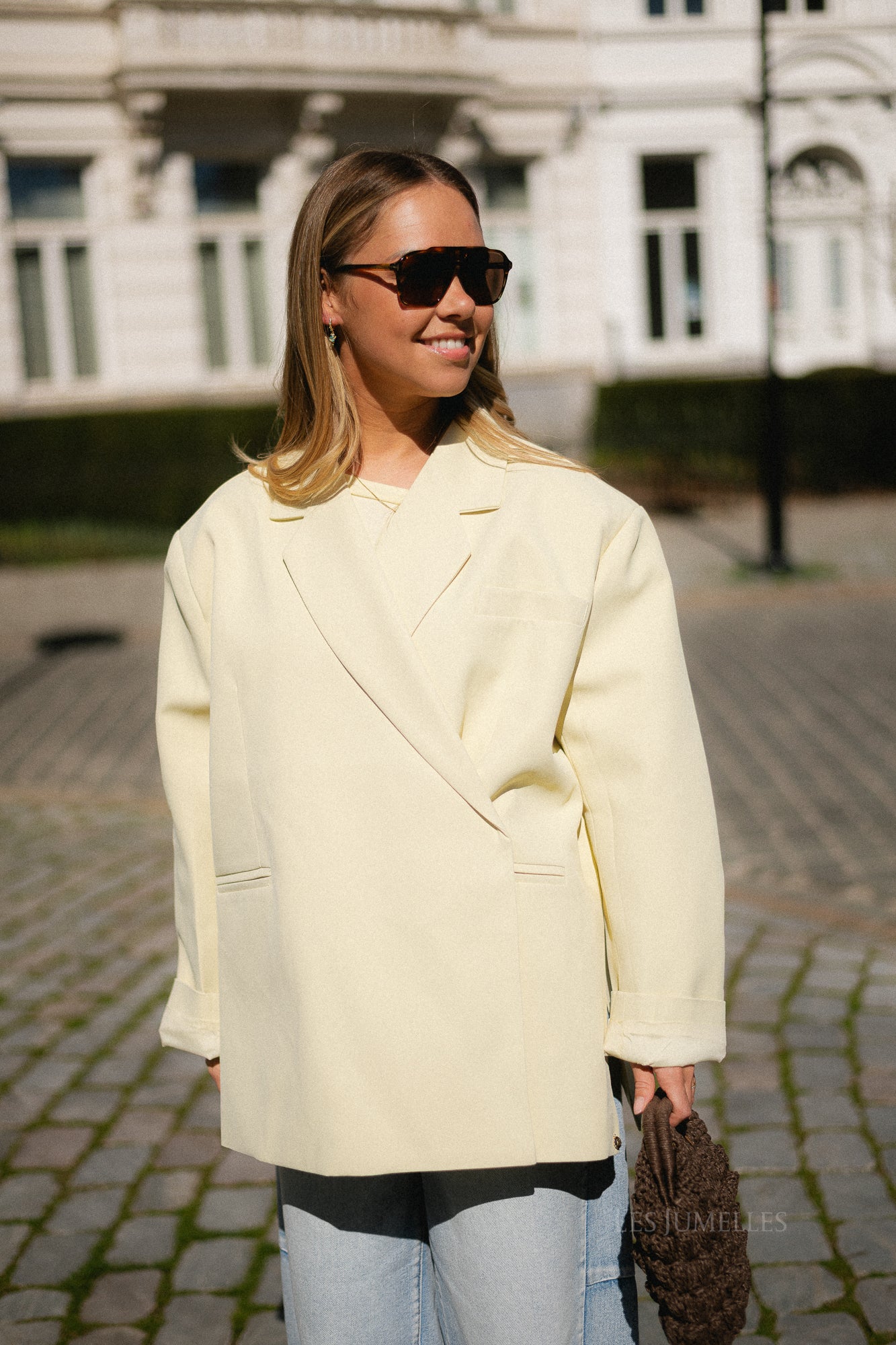 Chloe oversized blazer butter yellow