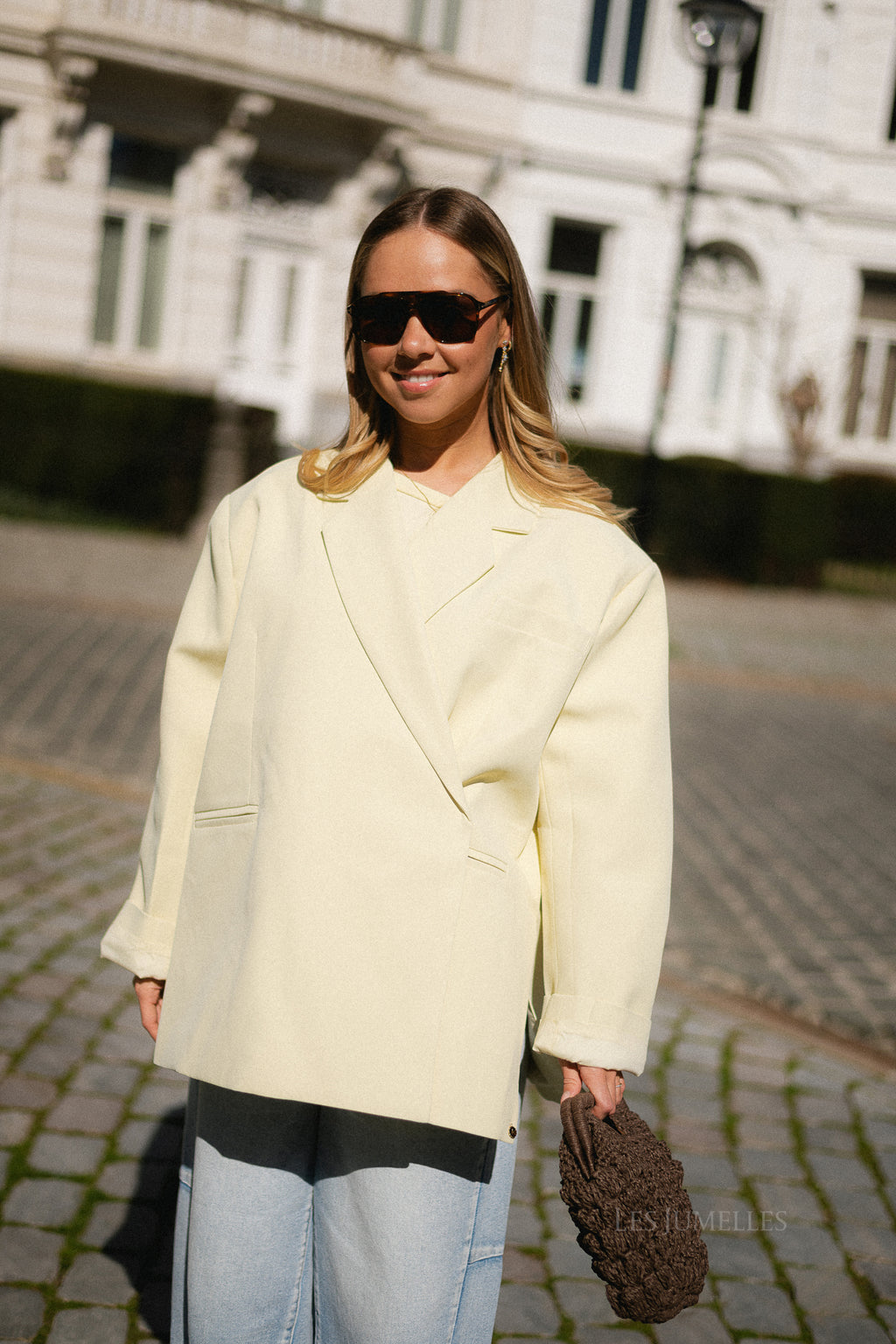 Chloe oversized blazer butter yellow