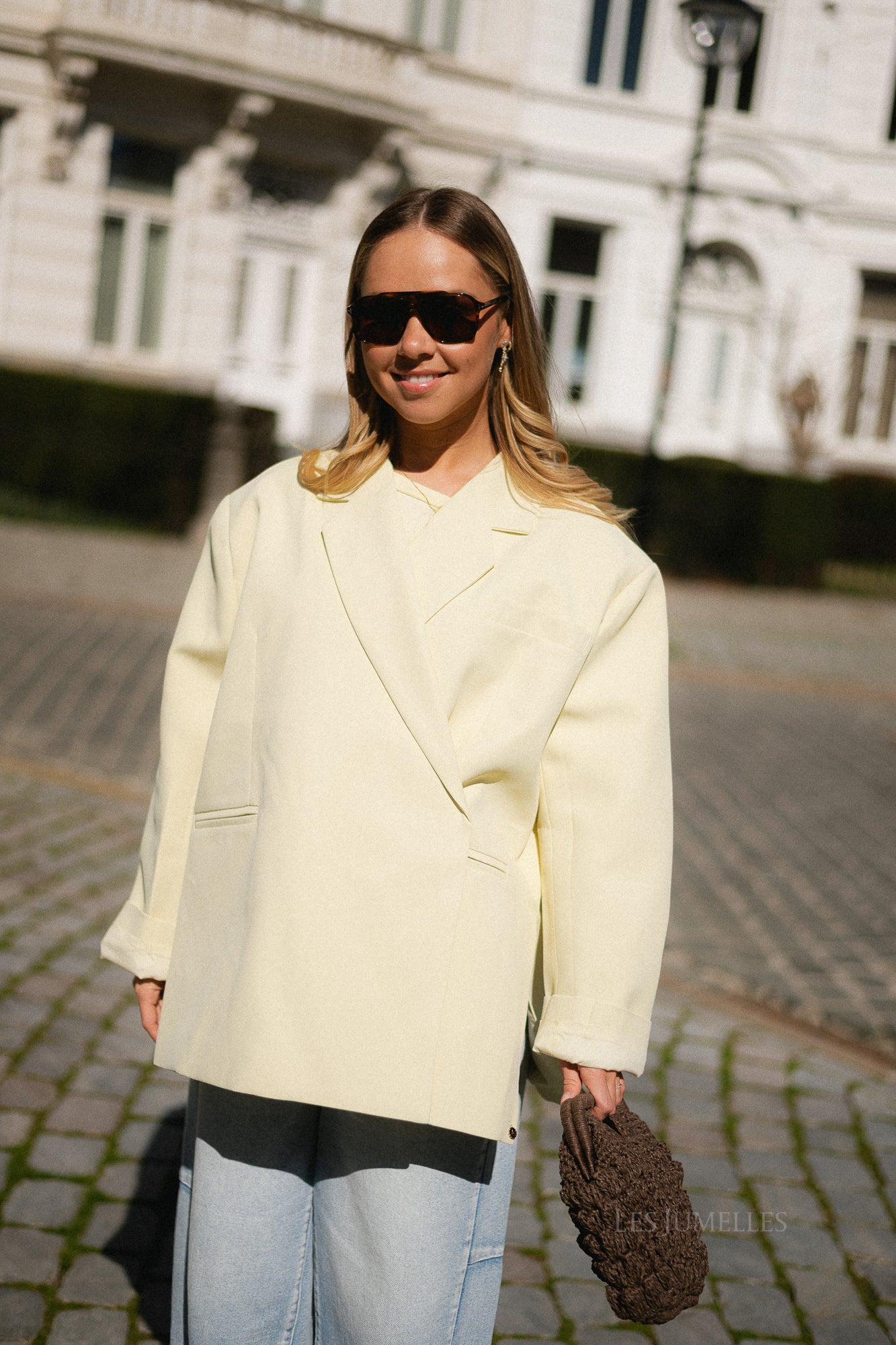 Chloe oversized blazer butter yellow