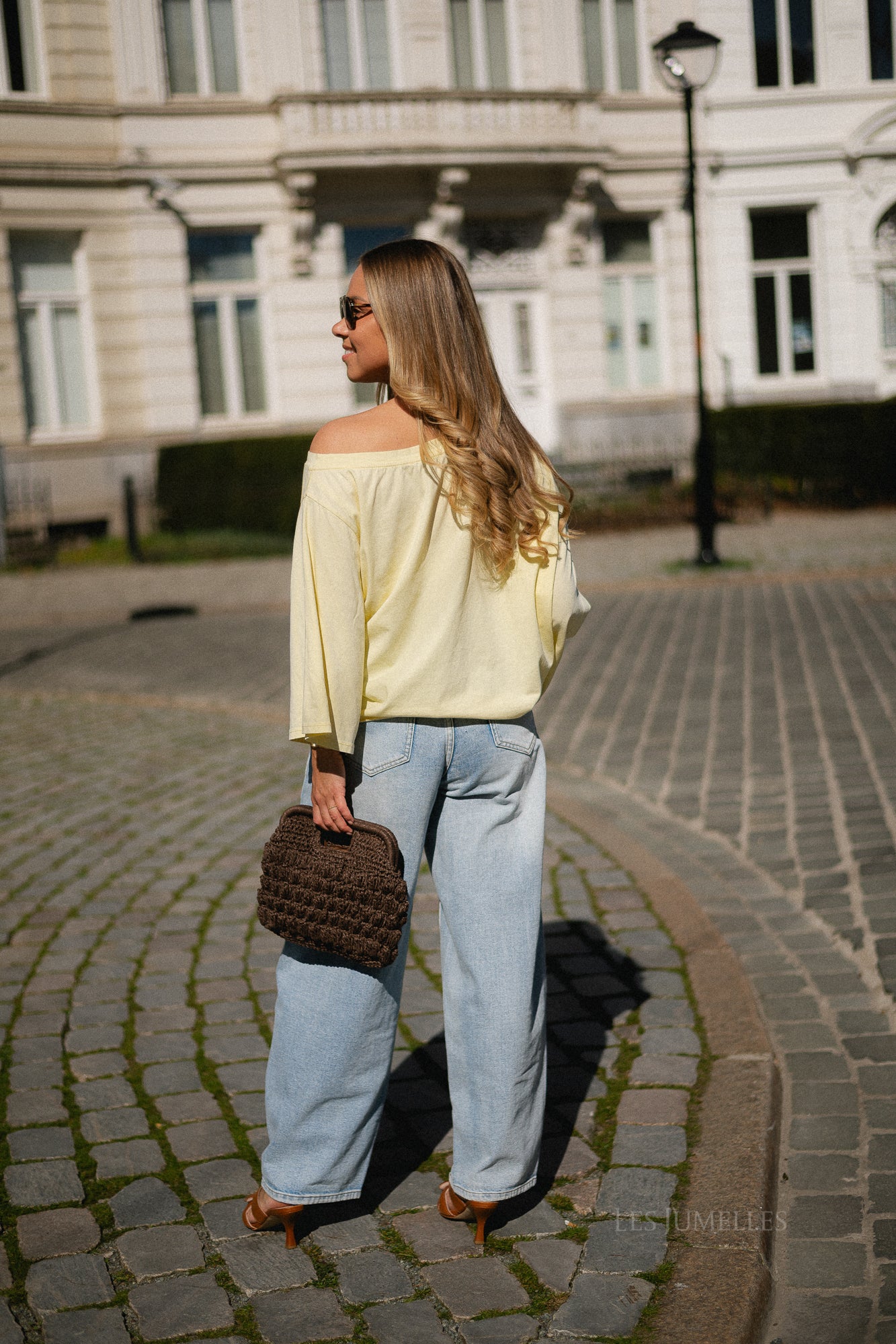 Lexie off shoulder LS shirt butter yellow
