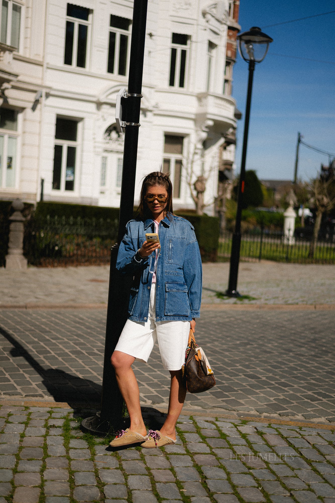 ROURamonas LS denim jacket dark medium blue