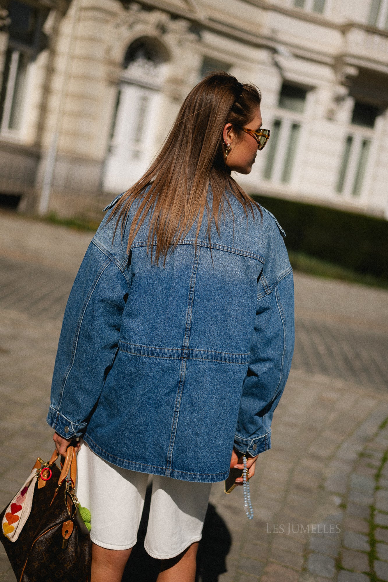 ROURamonas LS denim jacket dark medium blue