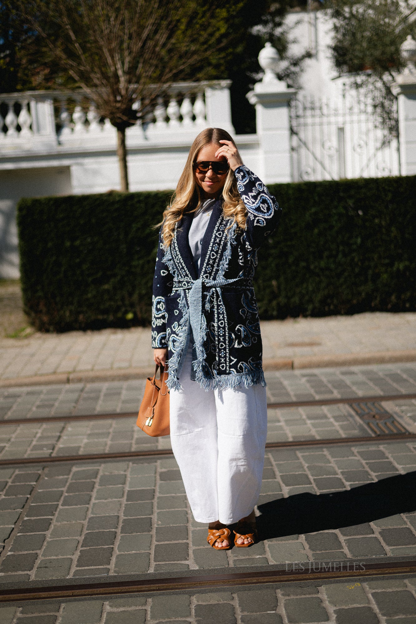 Lori LS knitted cardigan navy