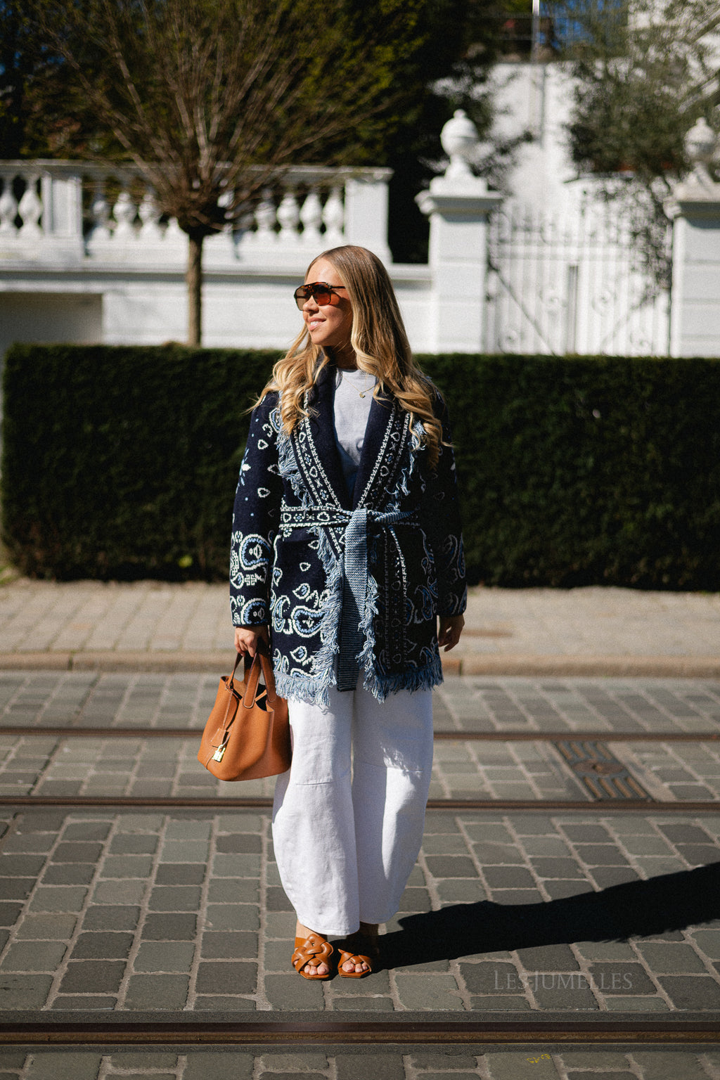 Lori LS knitted cardigan navy