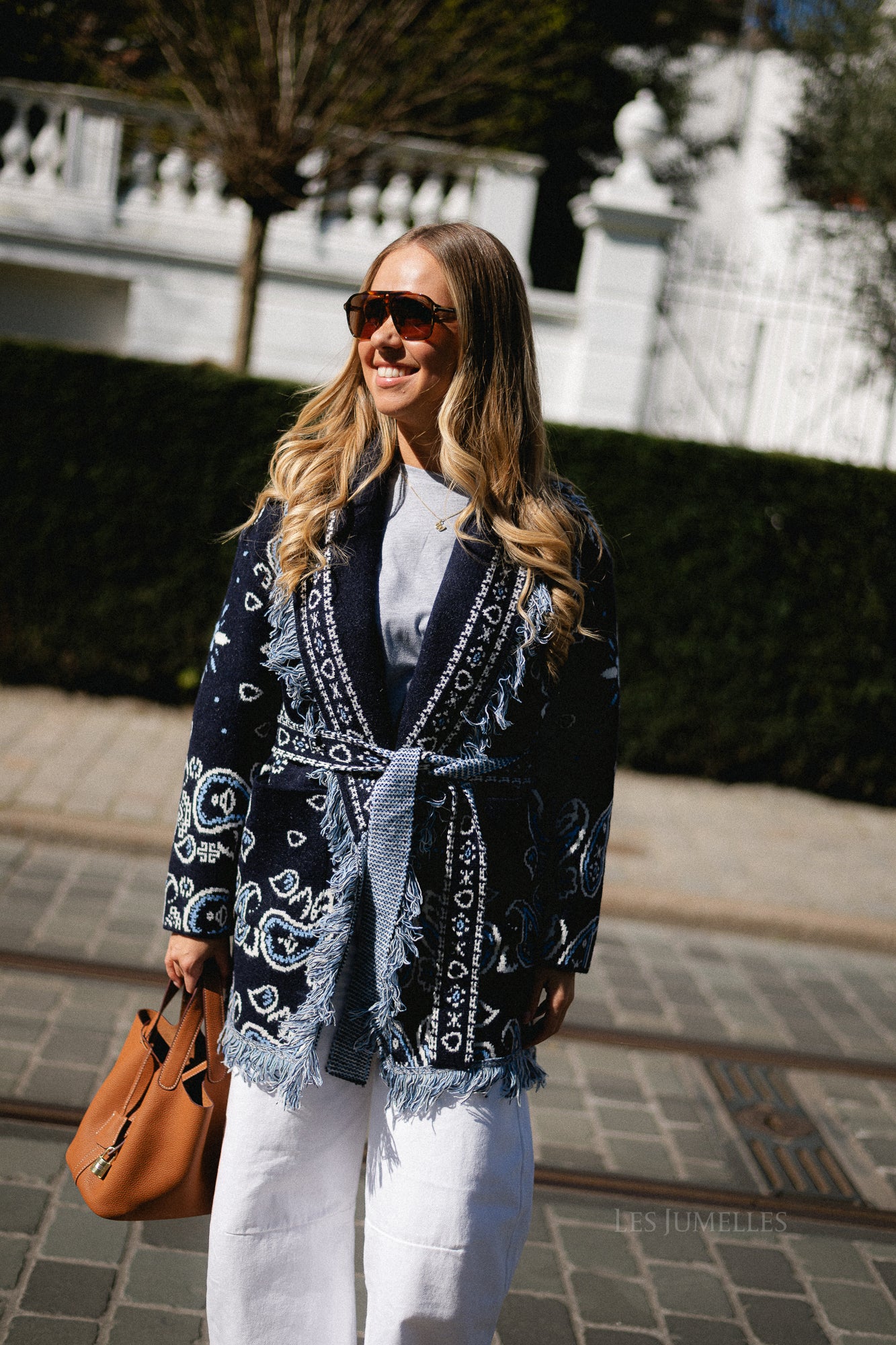 Lori LS knitted cardigan navy