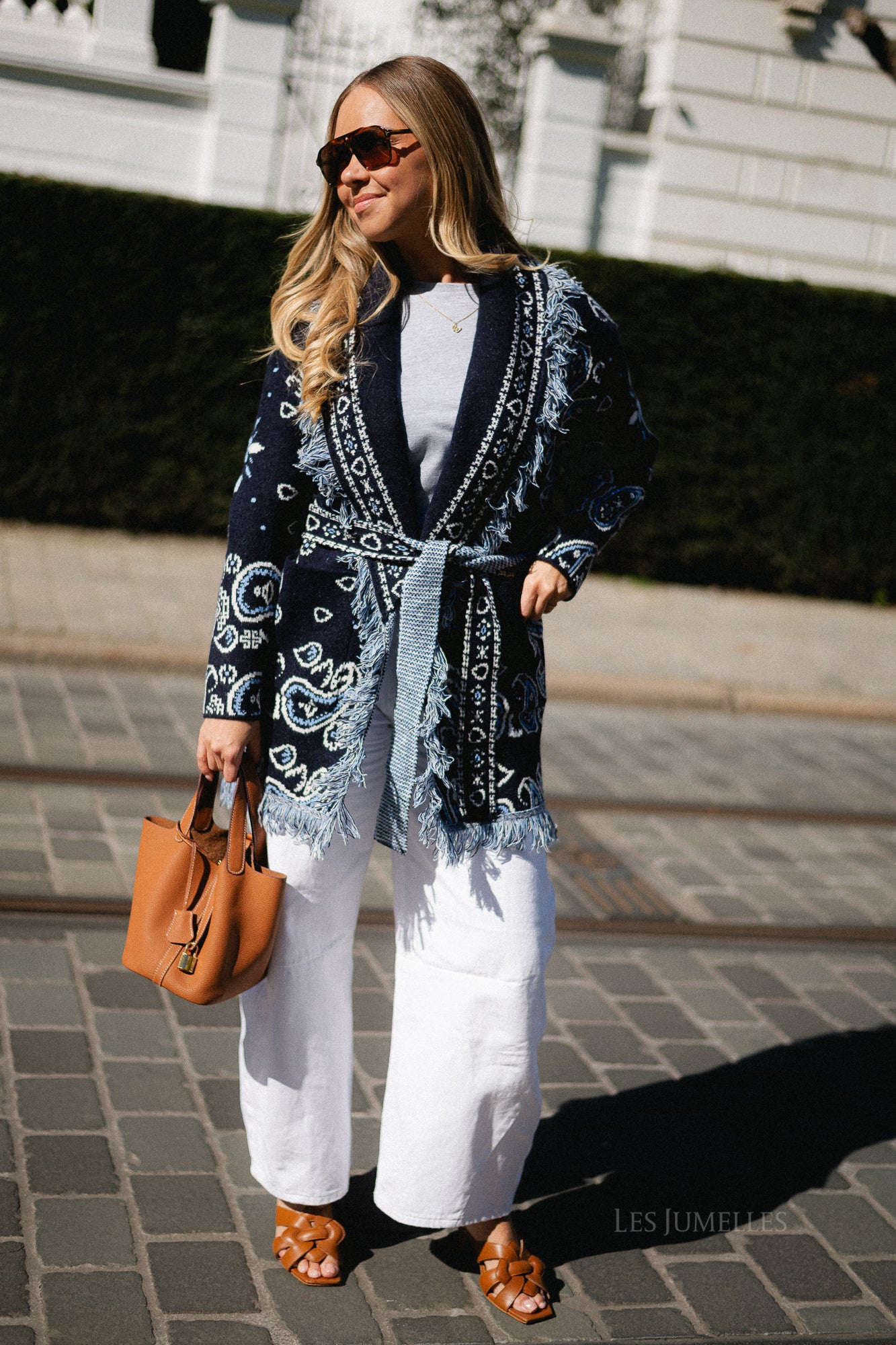 Lori LS knitted cardigan navy