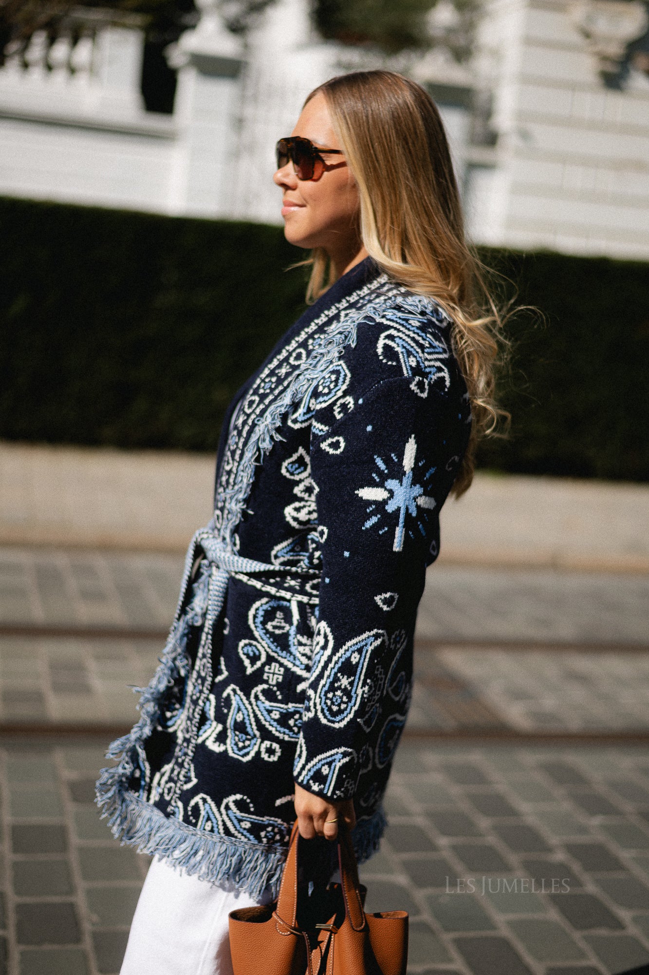 Lori LS knitted cardigan navy