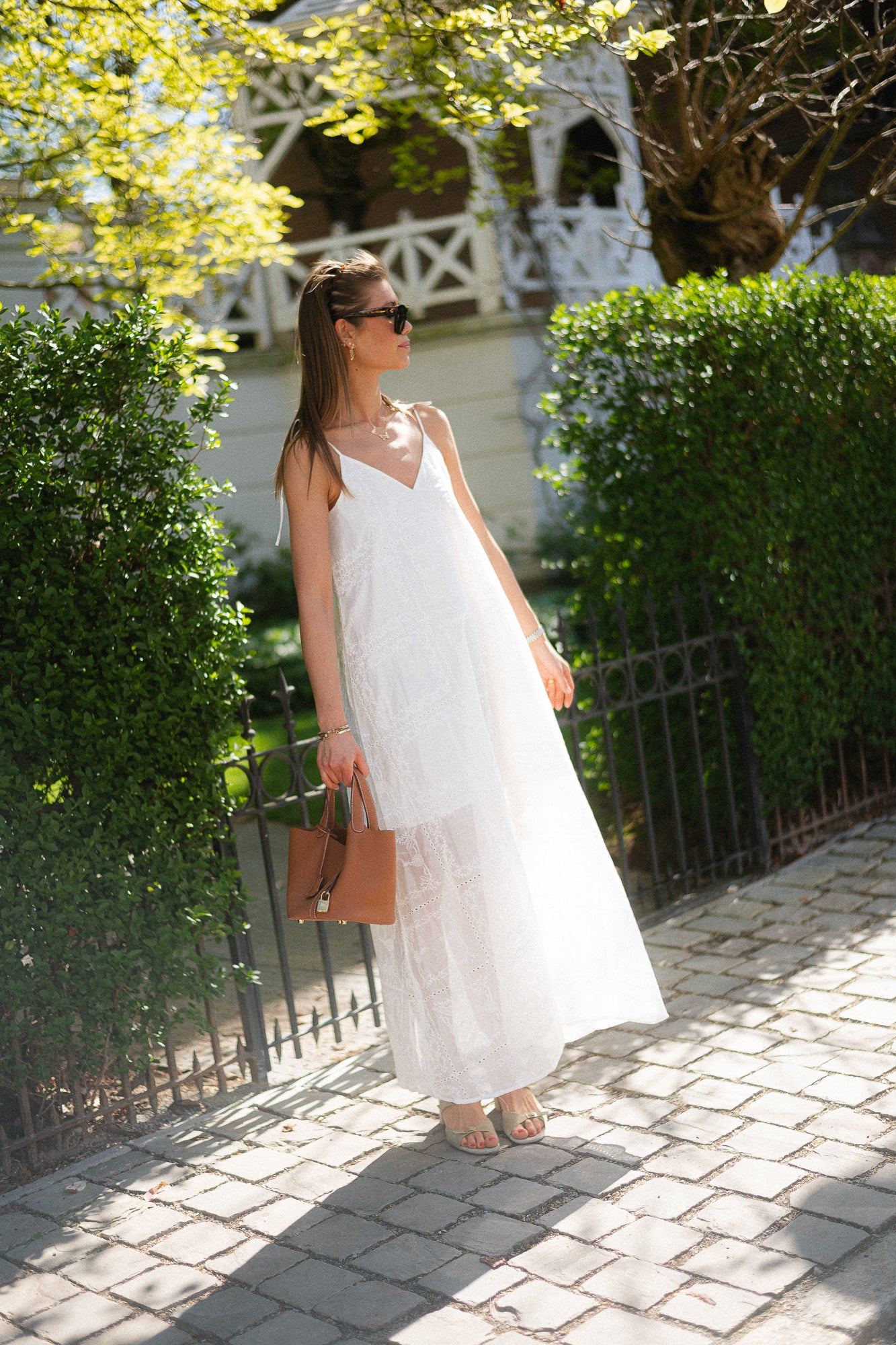 ROULuca ankle slip dress cloud dancer