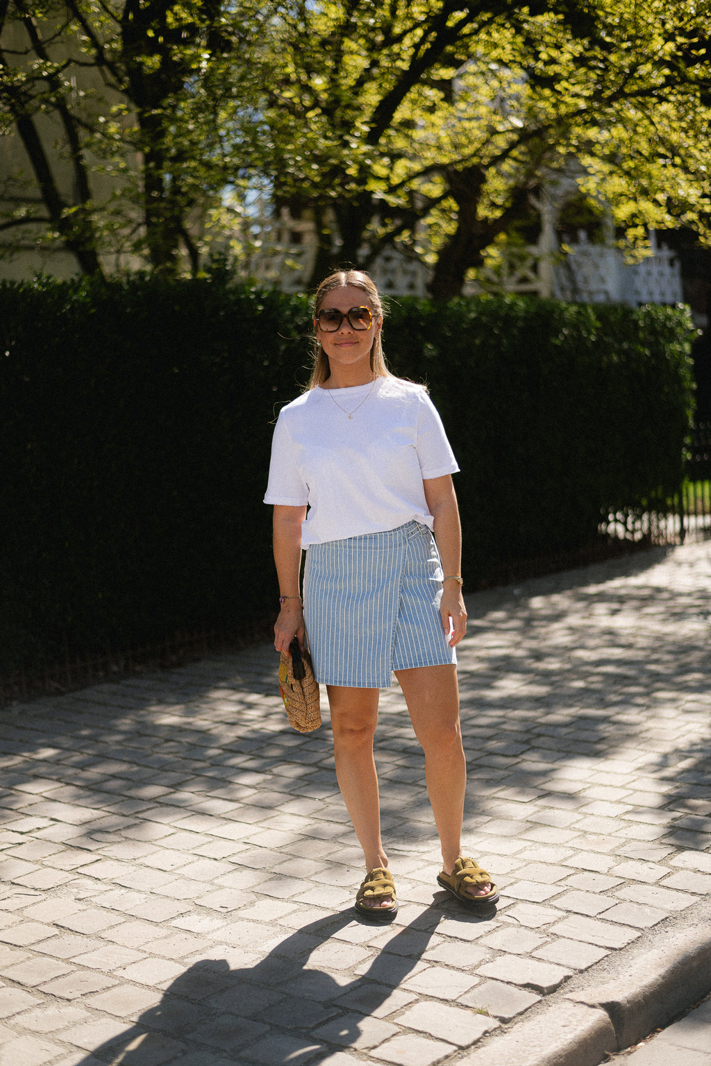 SLFAssia SS detail tee bright white