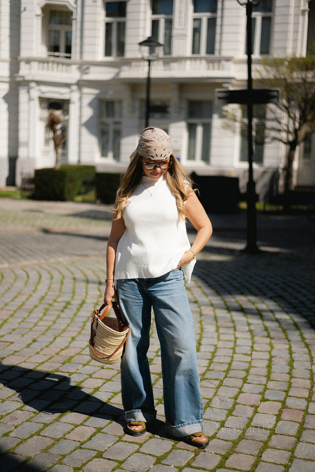 Pauline SL knitted top cream