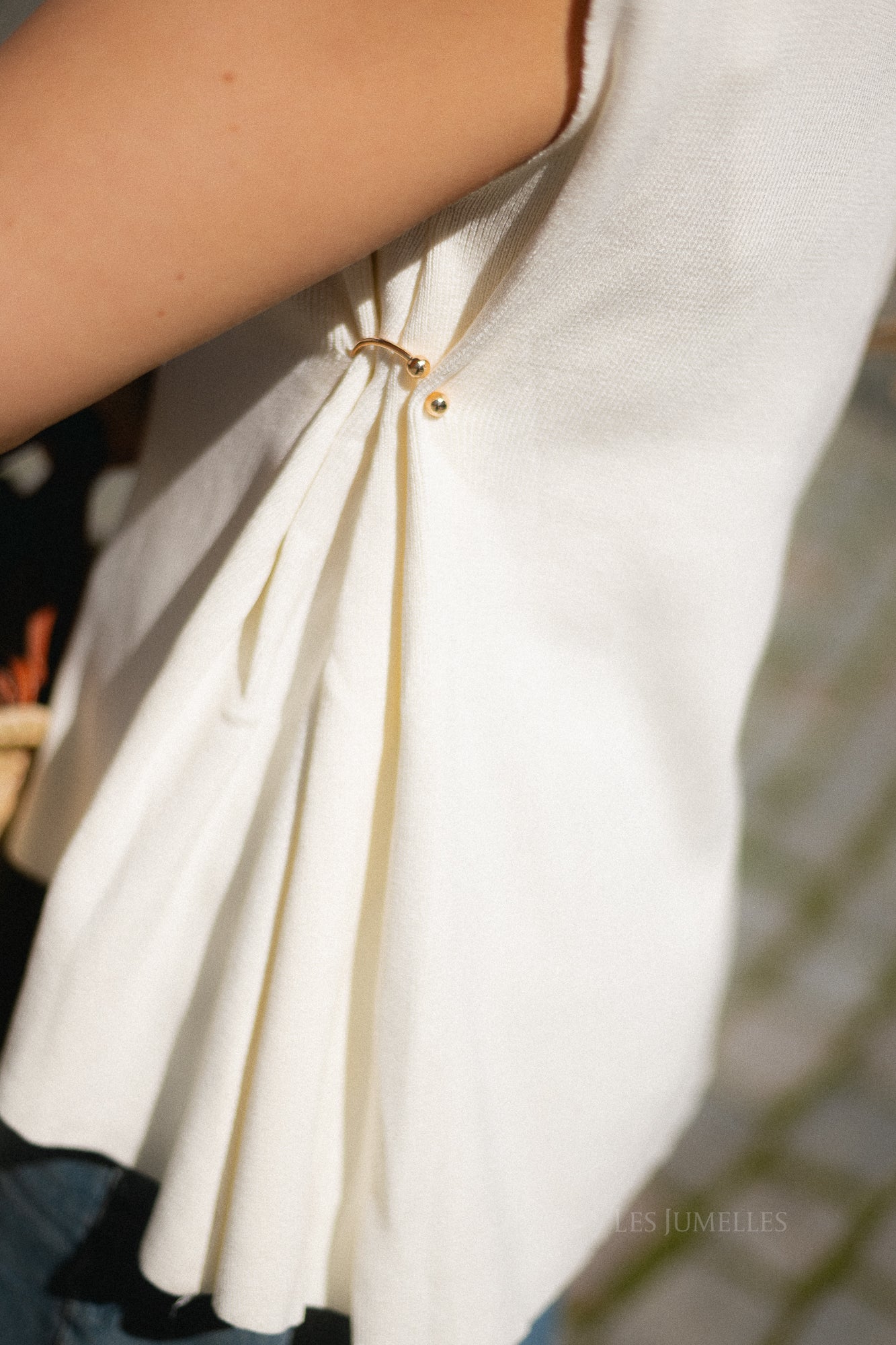 Pauline SL knitted top cream