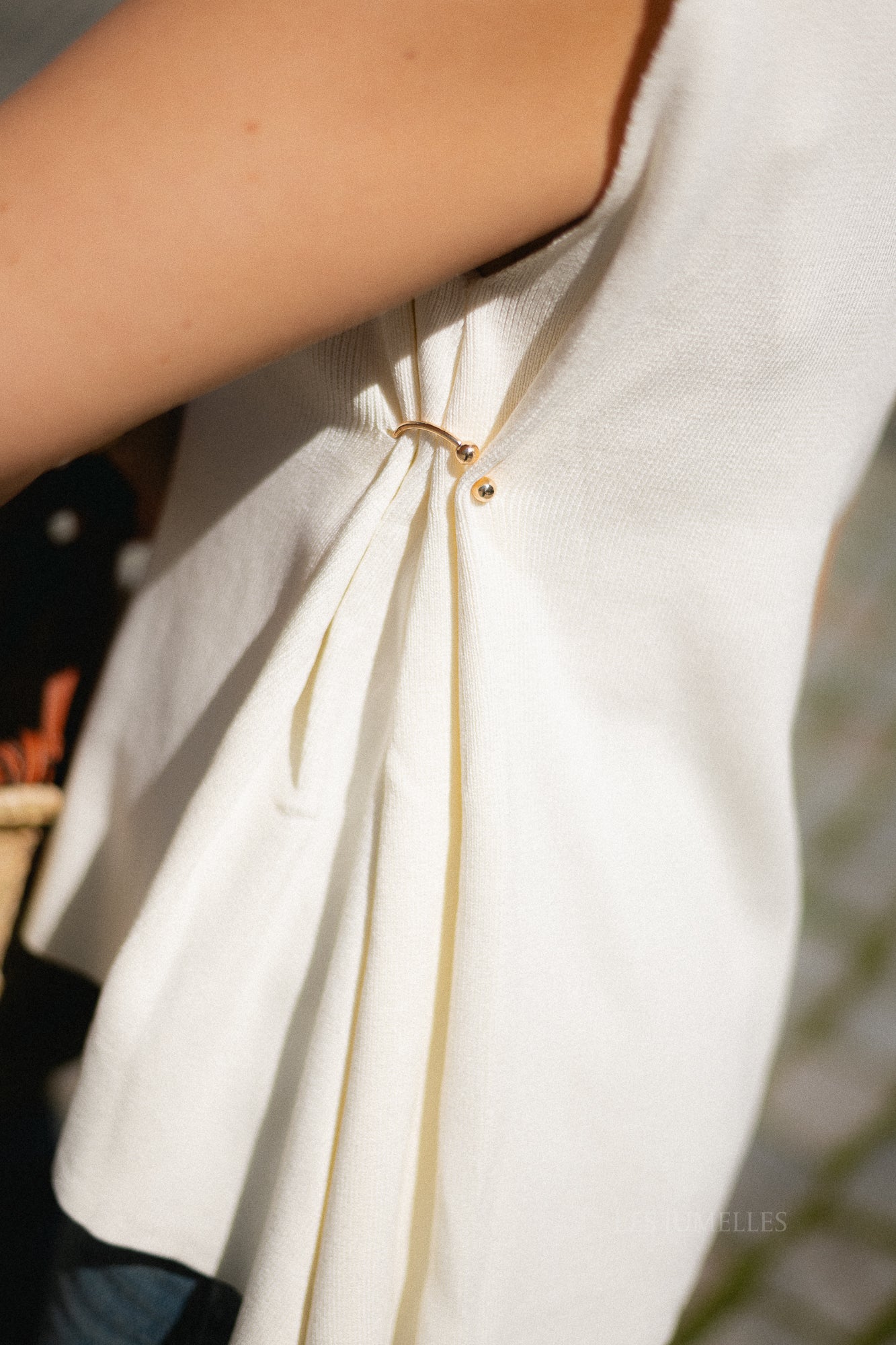 Pauline SL knitted top cream