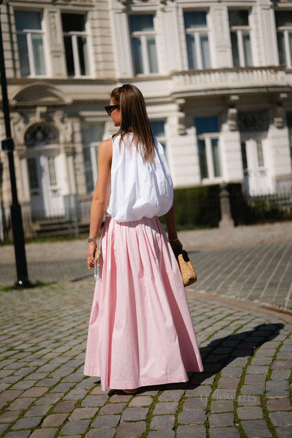 OBJPaige HW skirt pale pink