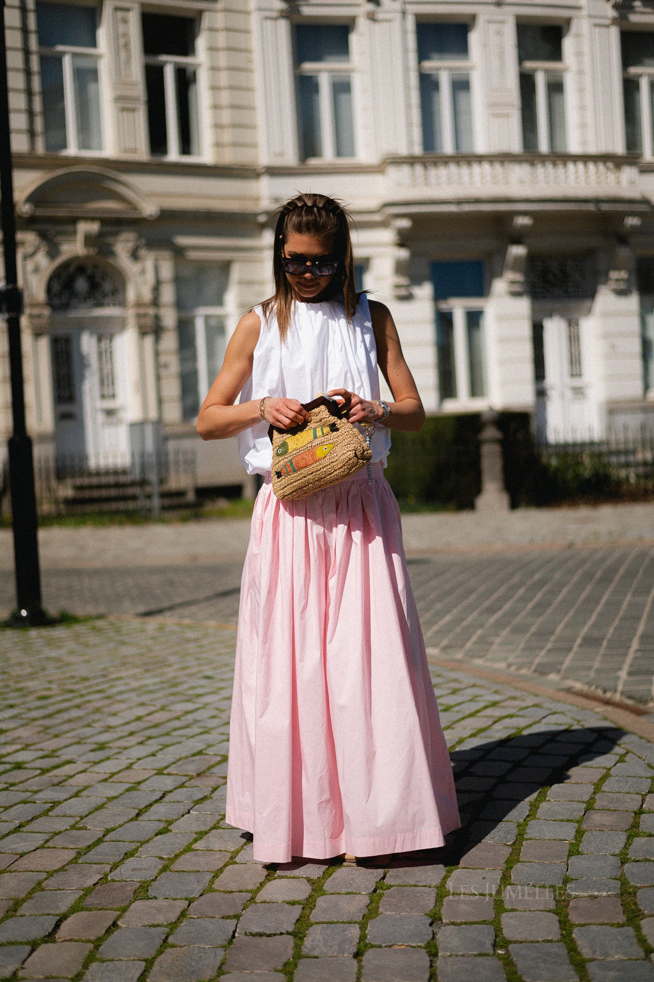 OBJPaige HW skirt pale pink
