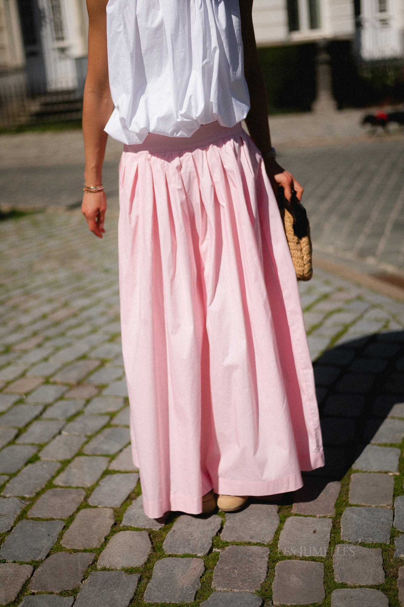 OBJPaige HW skirt pale pink