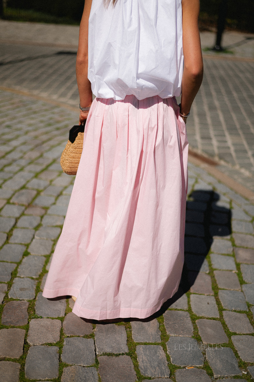 OBJPaige HW skirt pale pink