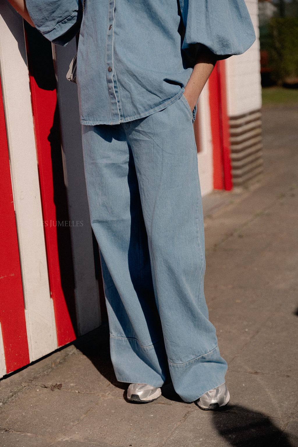 Celeste Hose in Light Blue Denim