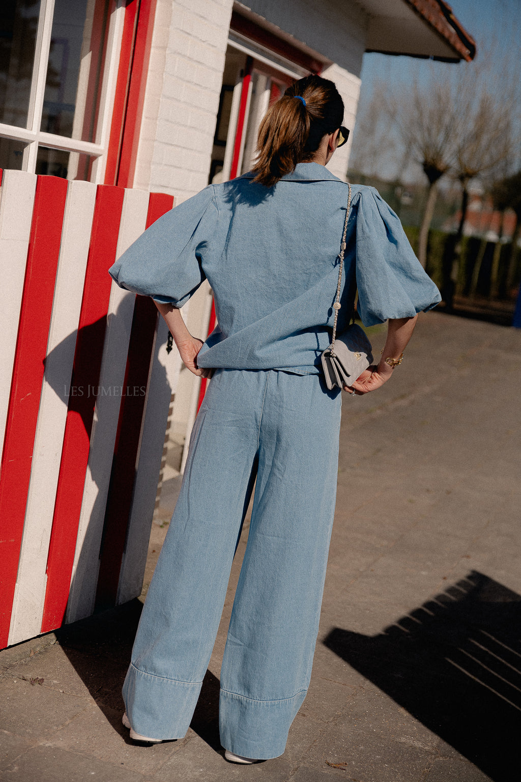 Celeste Hose in Light Blue Denim