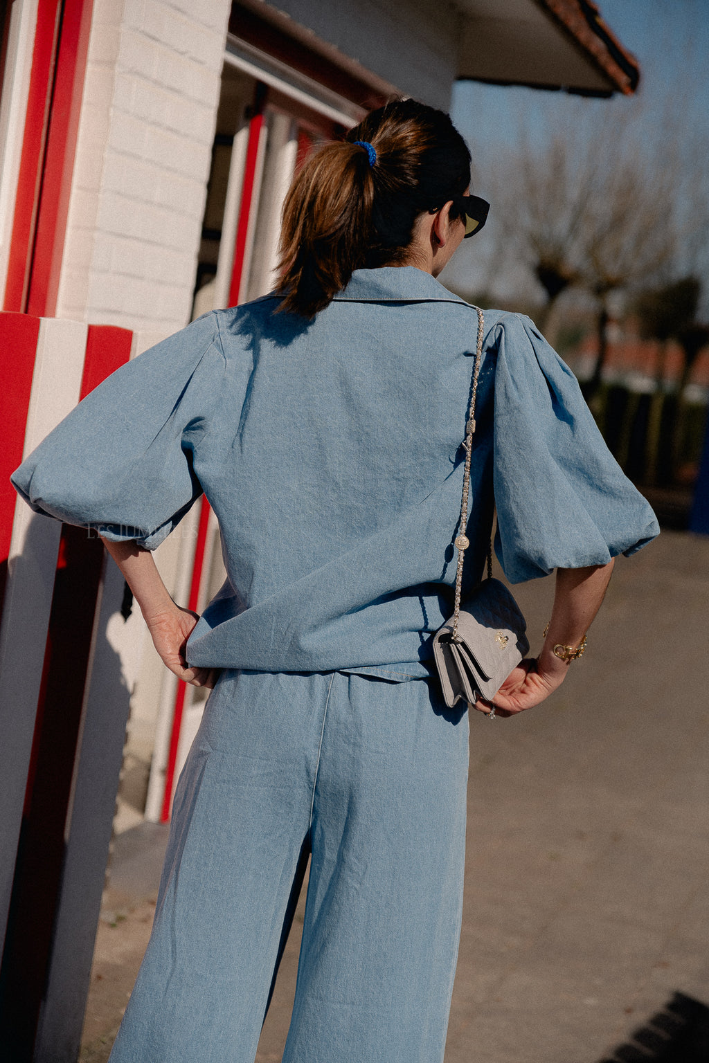 Celeste Hose in Light Blue Denim
