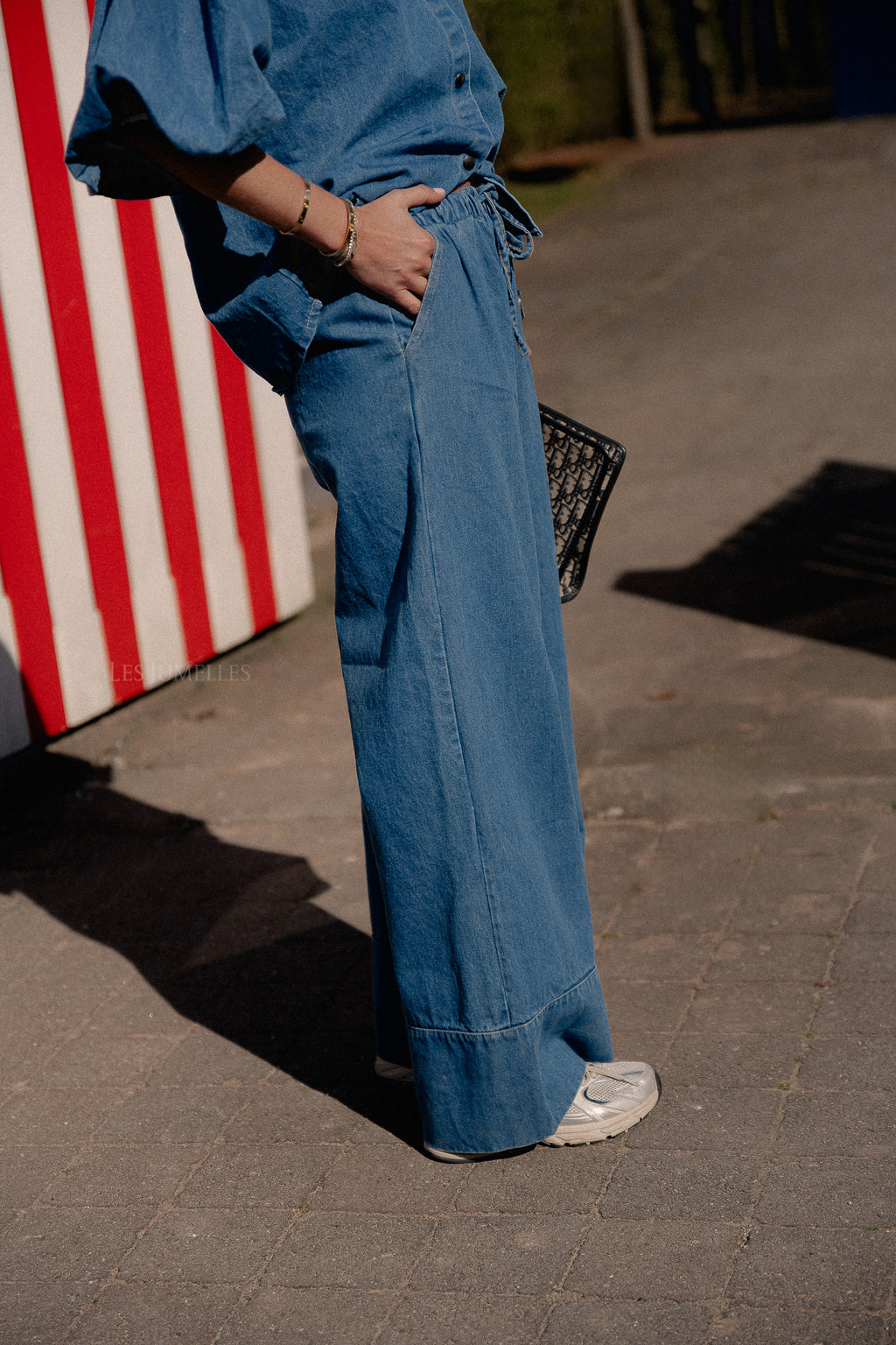 Celeste Hose in Medium Blue Denim