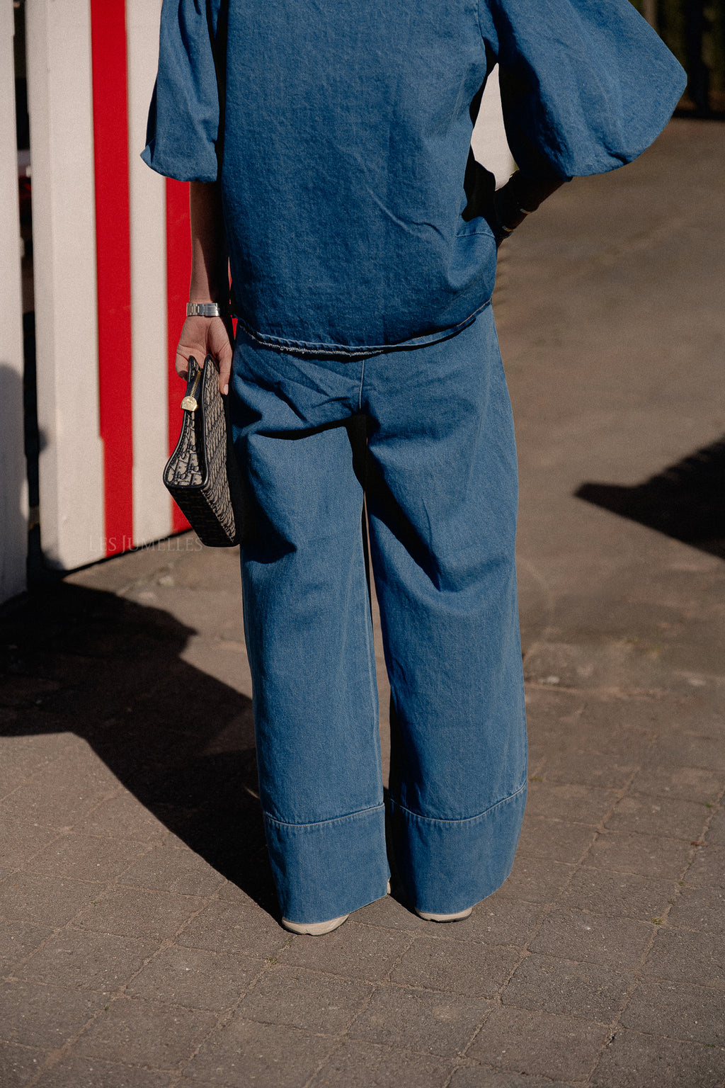 Celeste Hose in Medium Blue Denim