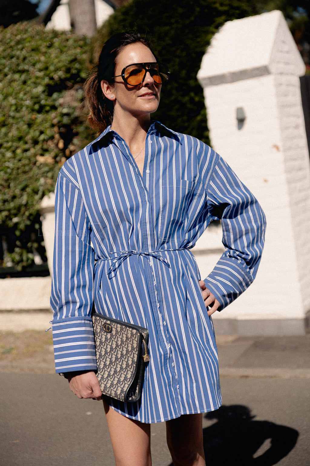 Deloris Kleid Blau-Weiß Gestreift