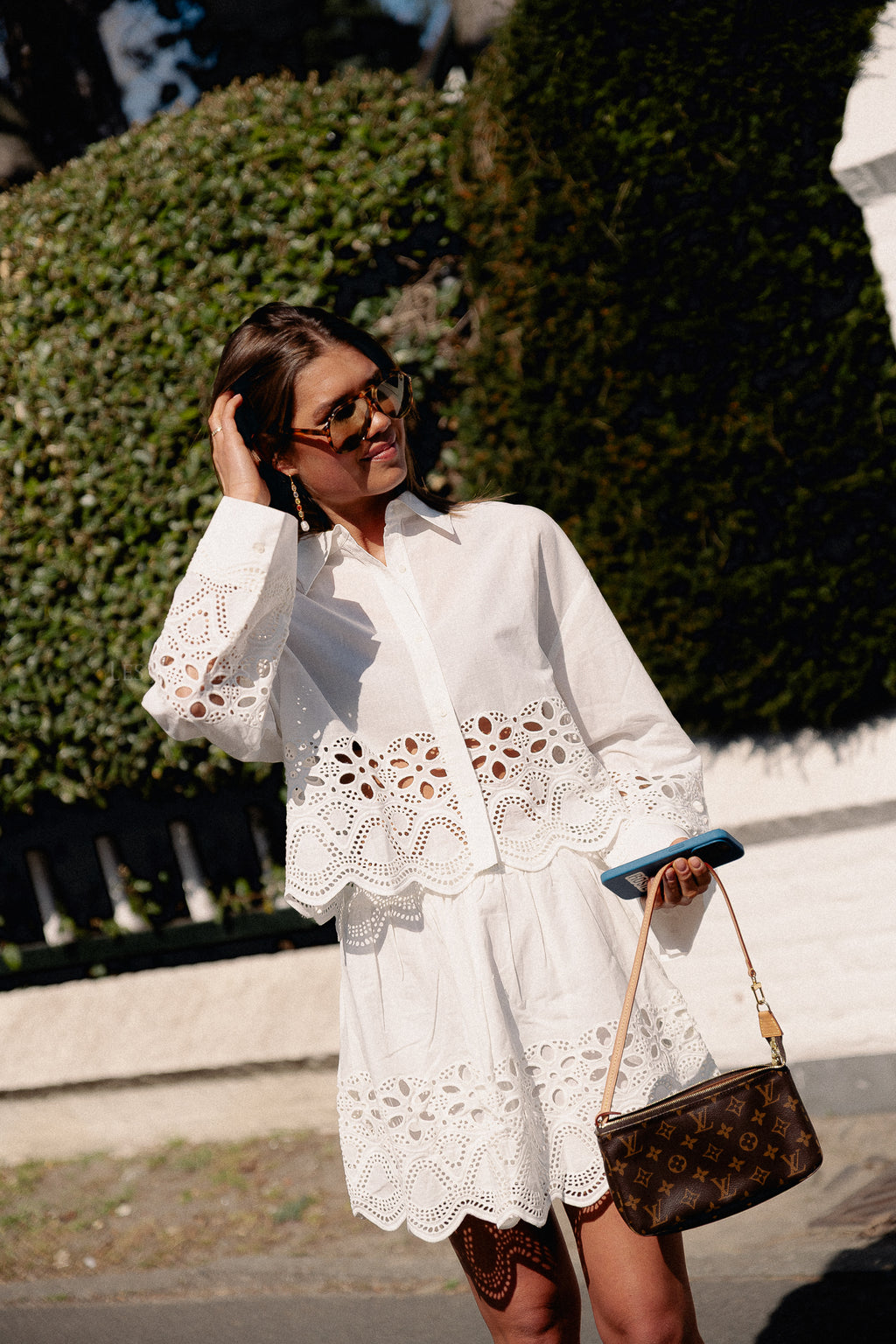 Quella skirt optic white